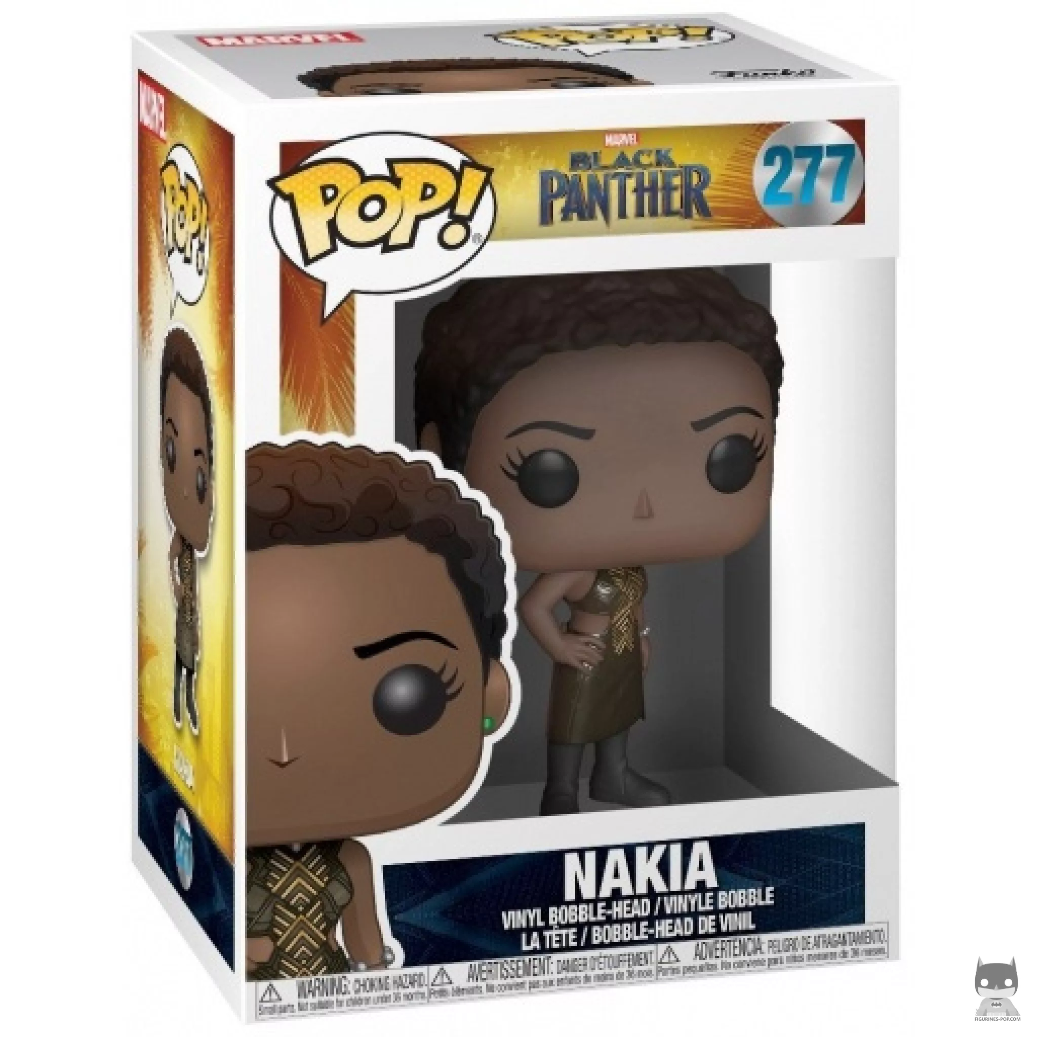 Nakia Funko Pop! figure in its box