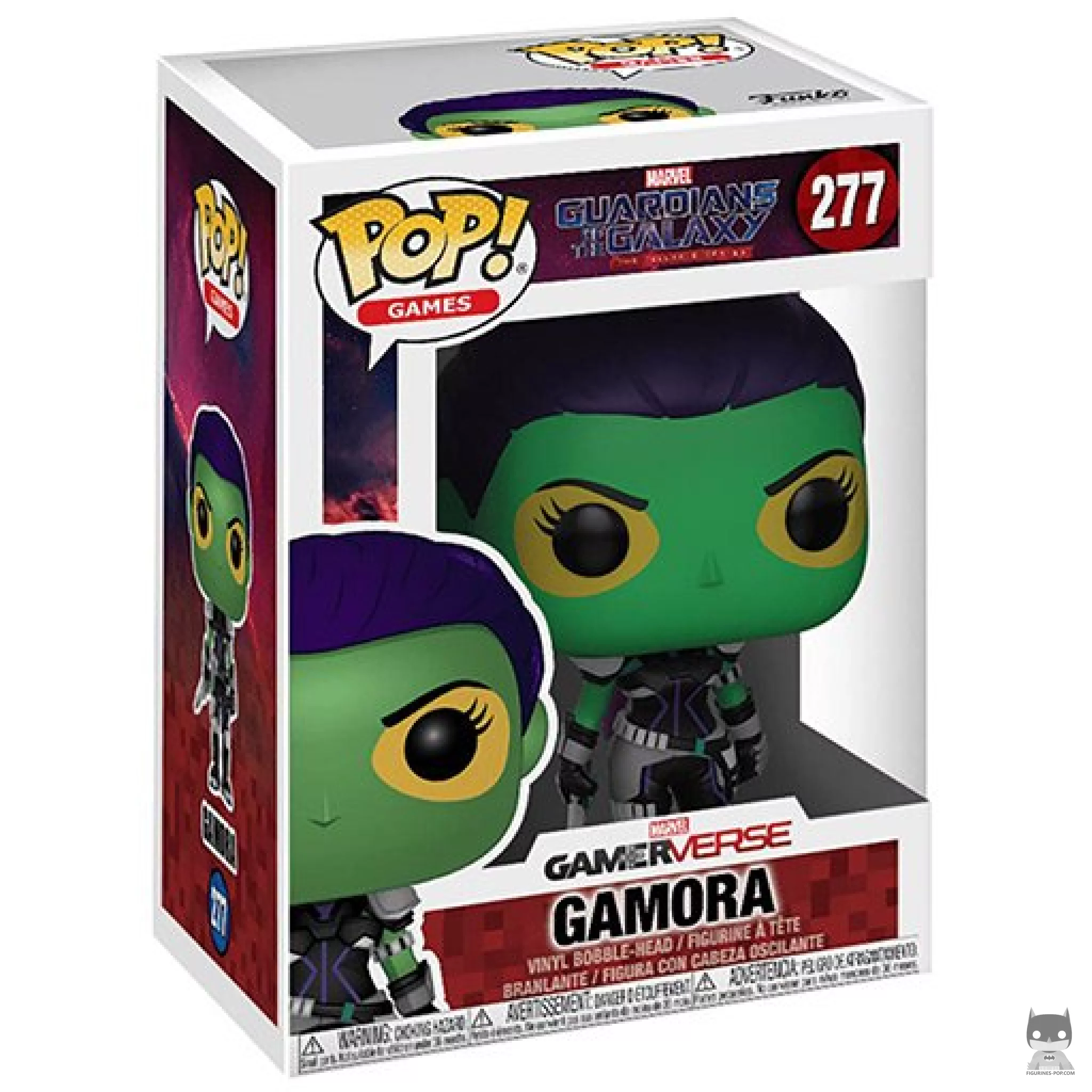 Gamora Funko Pop! figure in its box