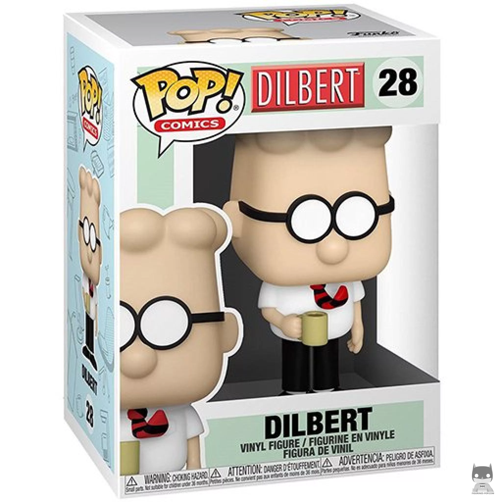 Dilbert Funko Pop! figure in its box