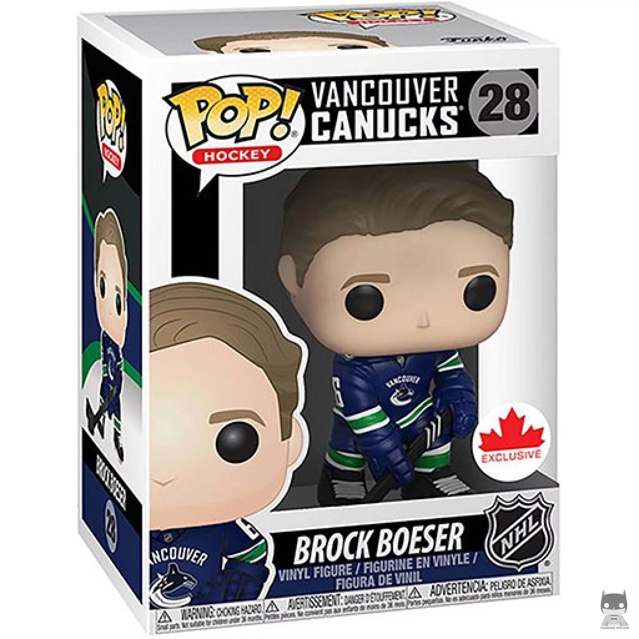Brock Boeser Funko Pop! figure in its box