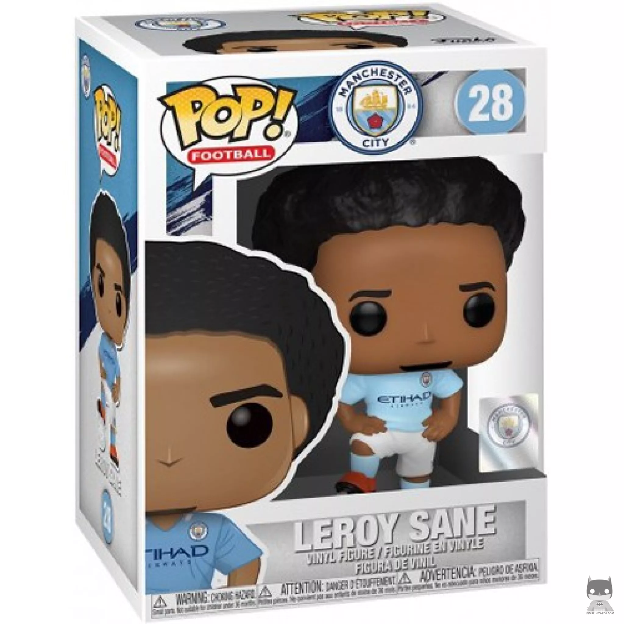 Leroy Sane (Manchester City) Funko Pop! figure in its box