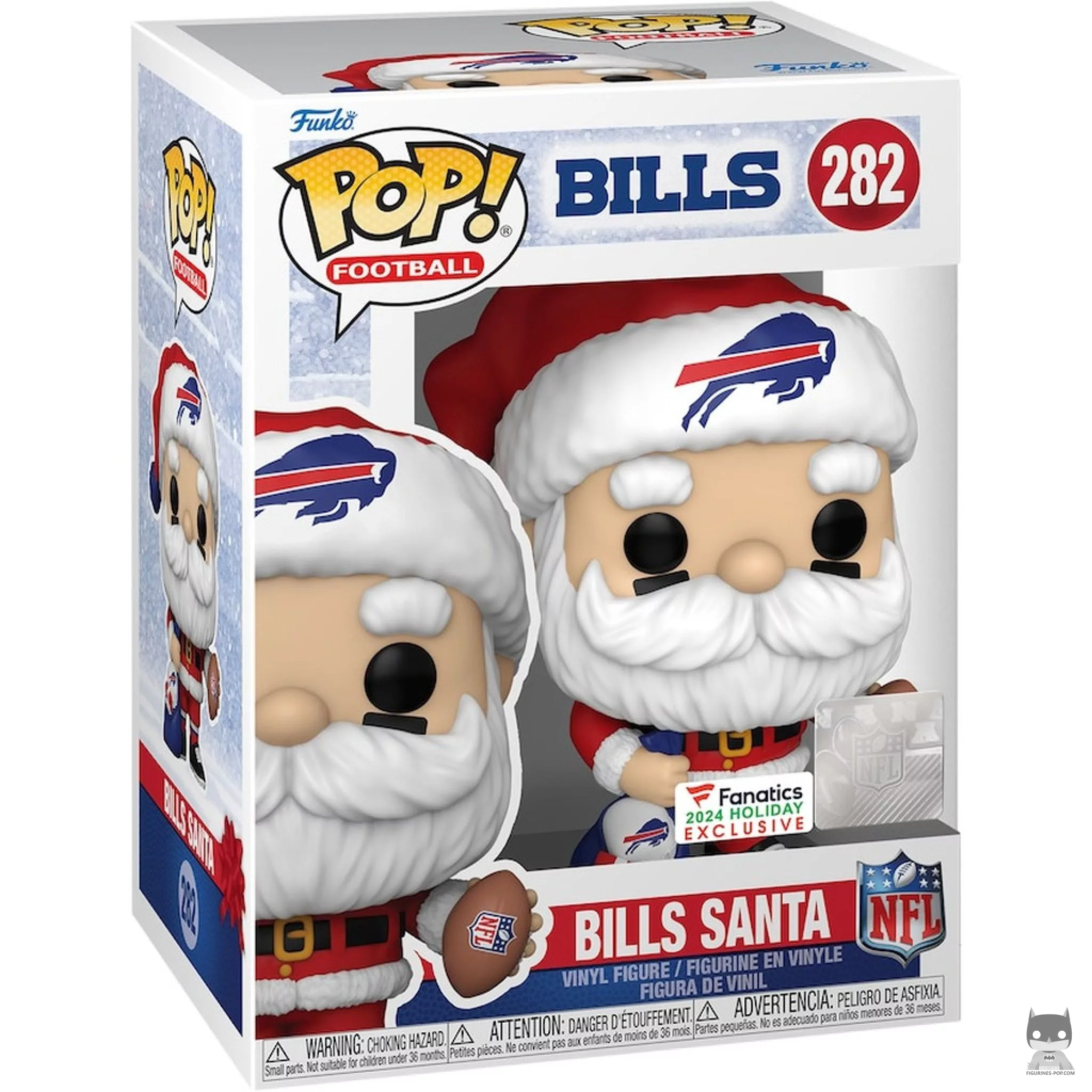 Bills Santa Funko Pop! figure in its box