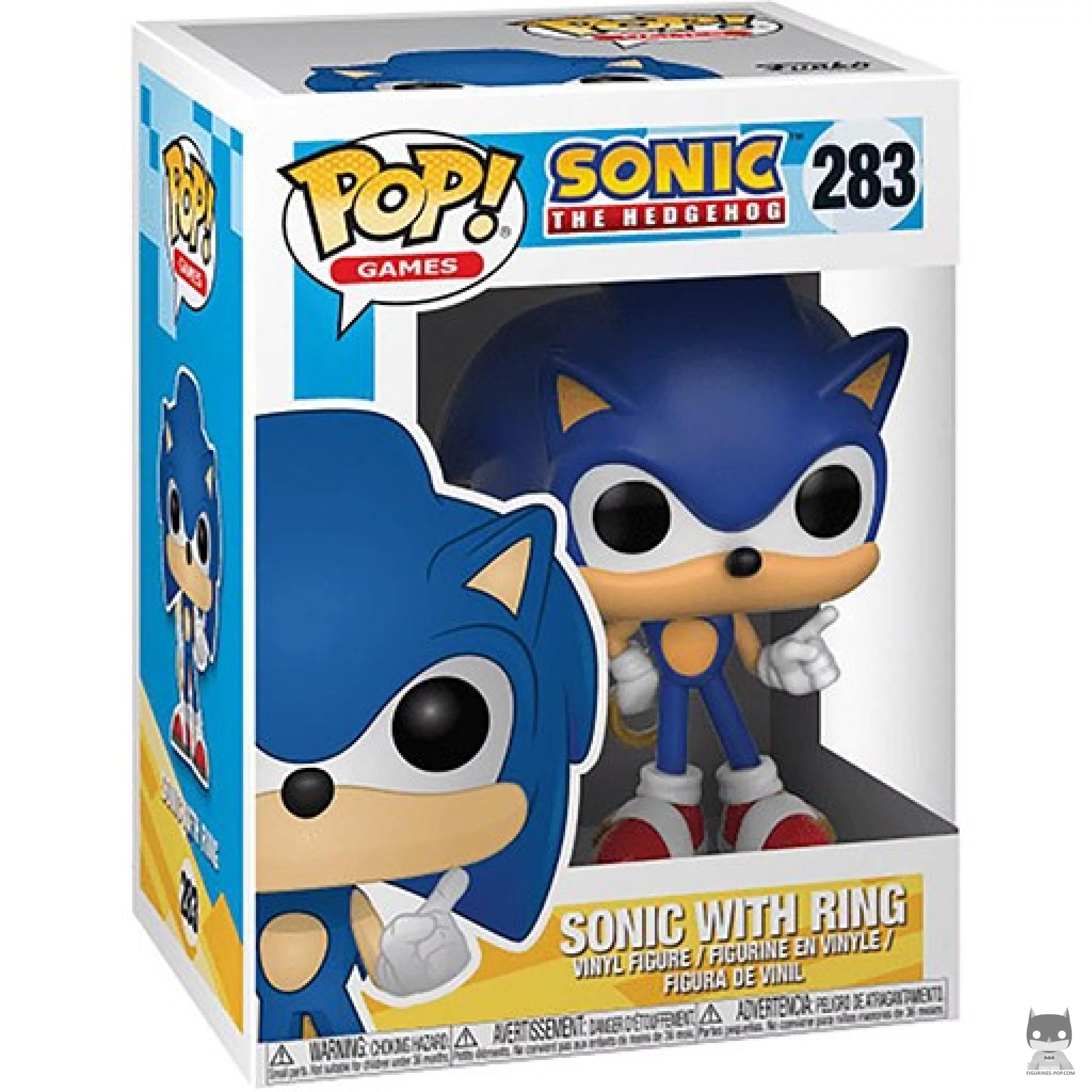 Sonic with Ring Funko Pop! figure in its box