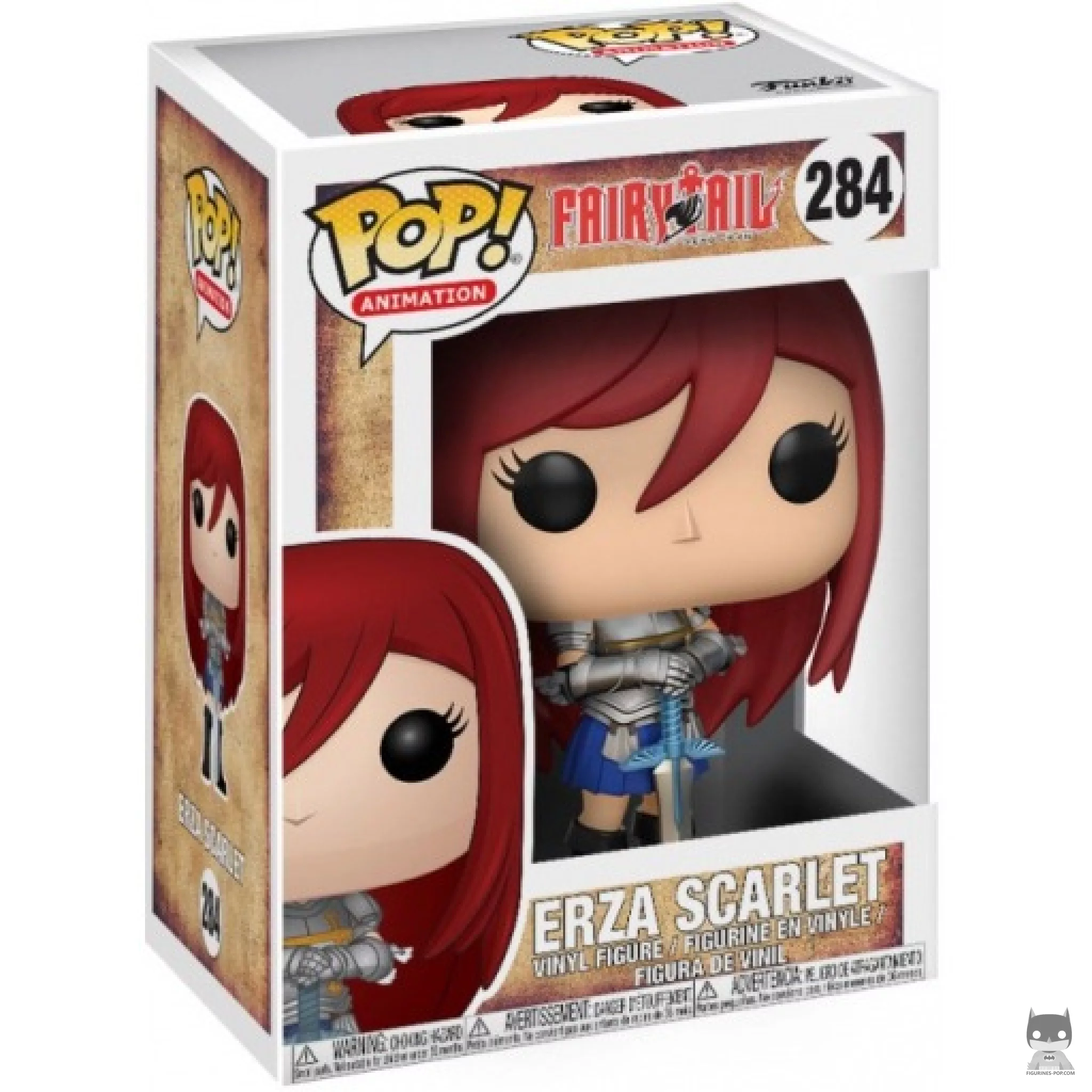 Erza Scarlet Funko Pop! figure in its box
