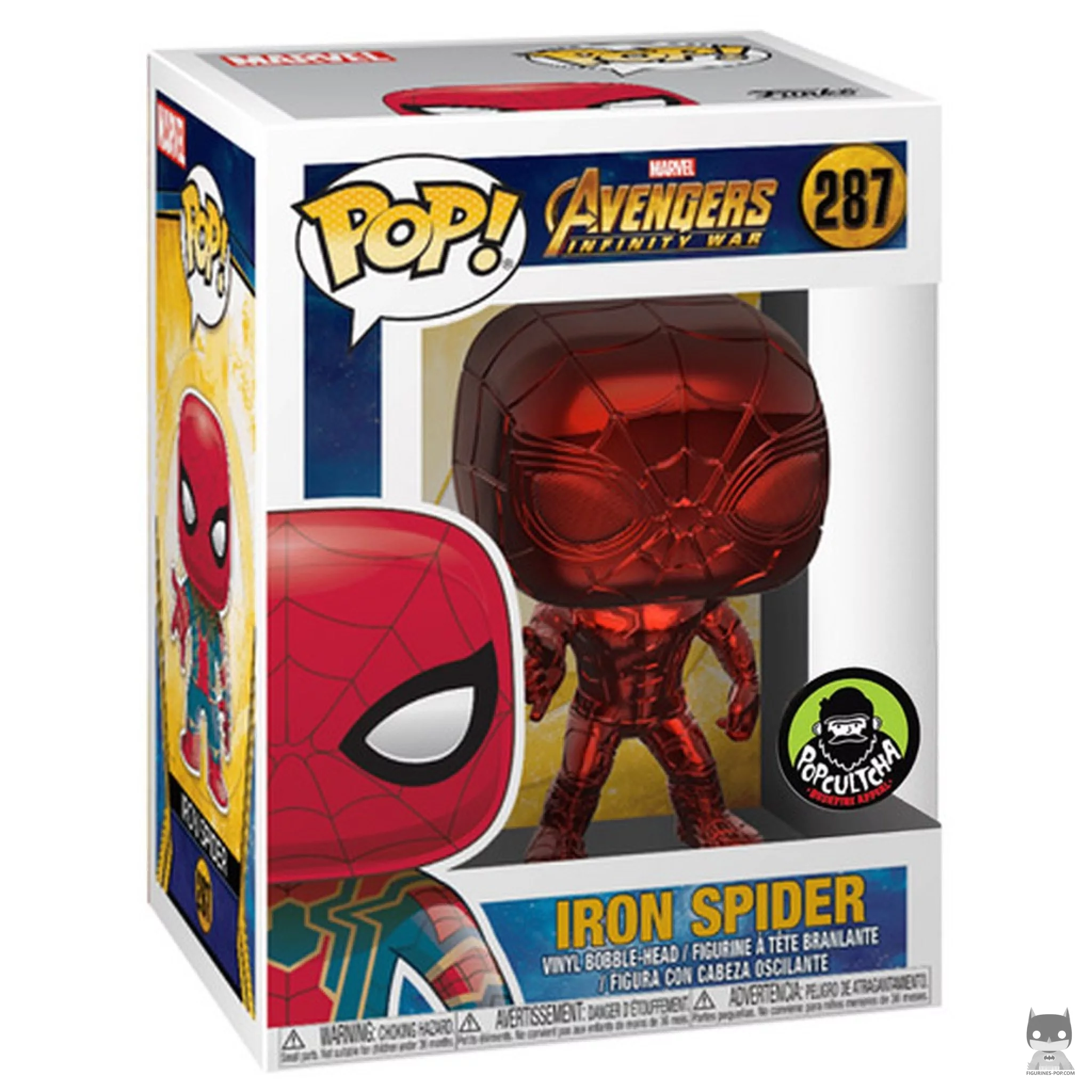 Iron Spider Funko Pop! figure in its box