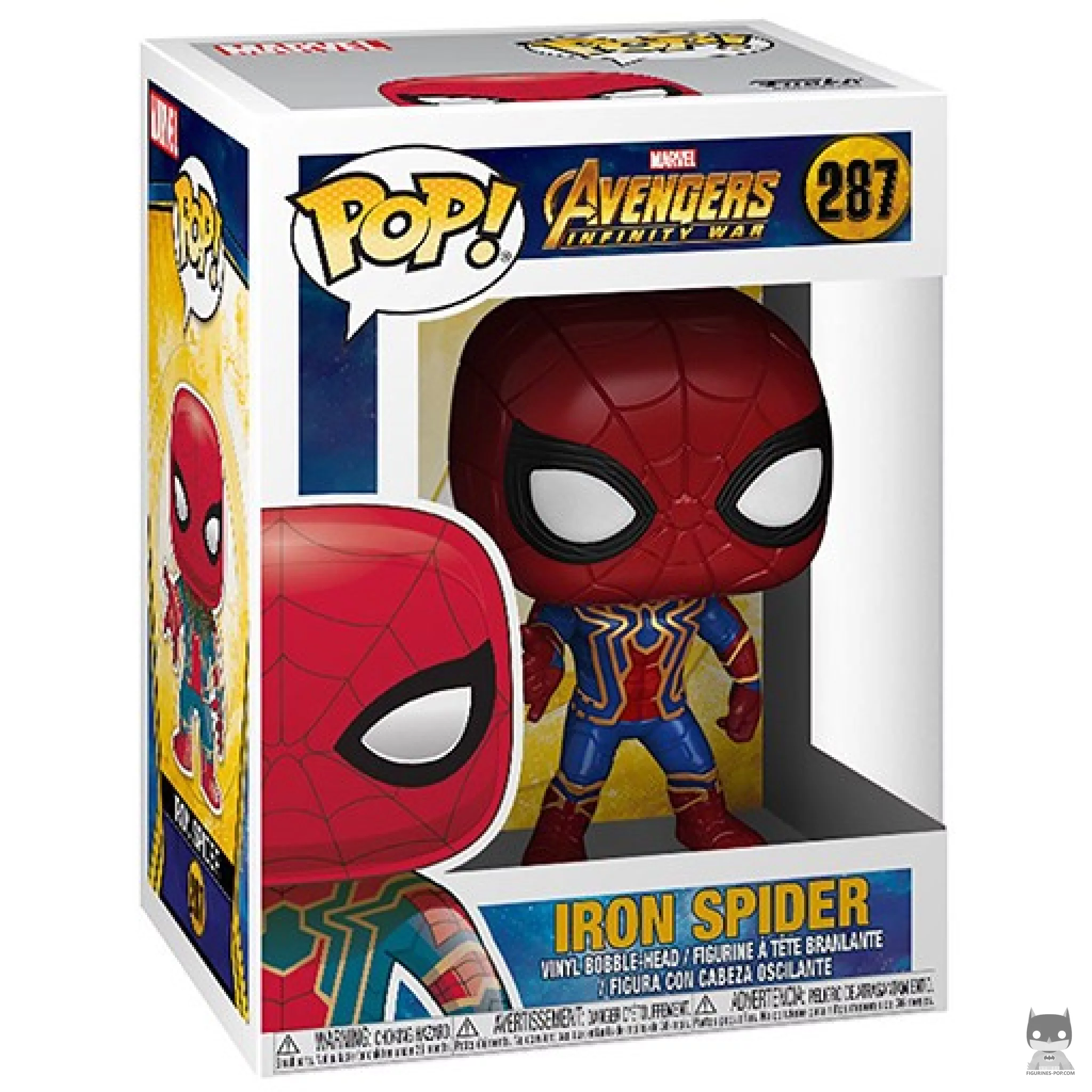 Iron Spider Funko Pop! figure in its box