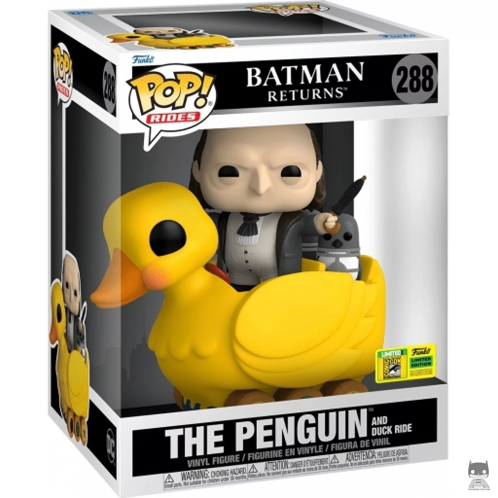 The Penguin and Duck Ride (Batman Returns) Funko Pop! figure in its box