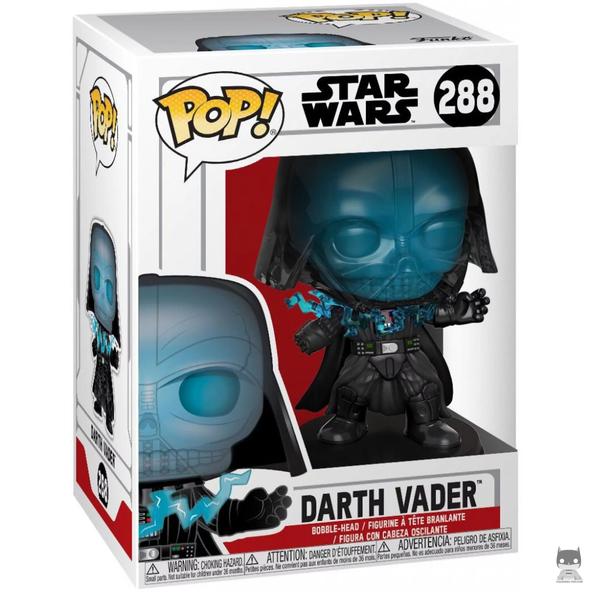 Darth Vader Electrocuted Funko Pop! figure in its box