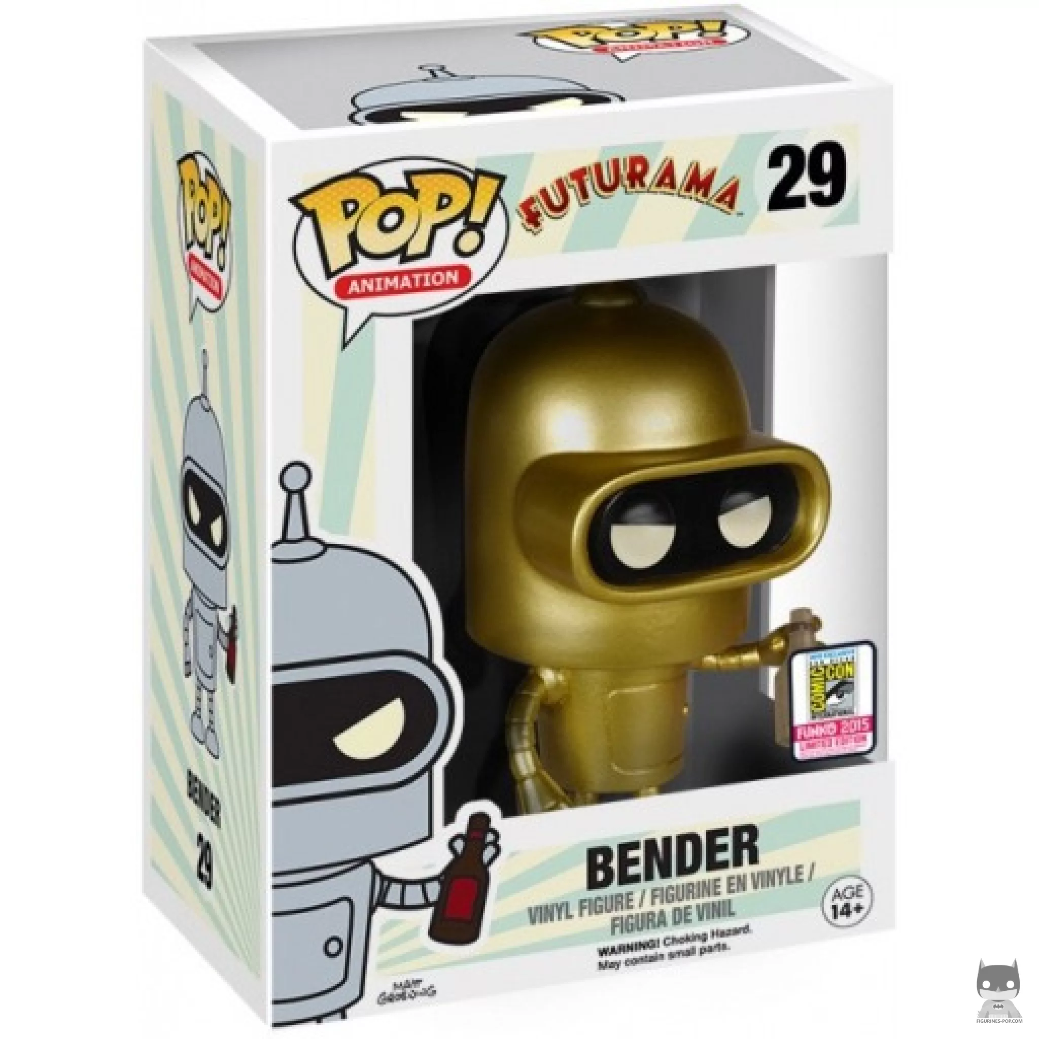 Bender (Gold) Funko Pop! figure in its box