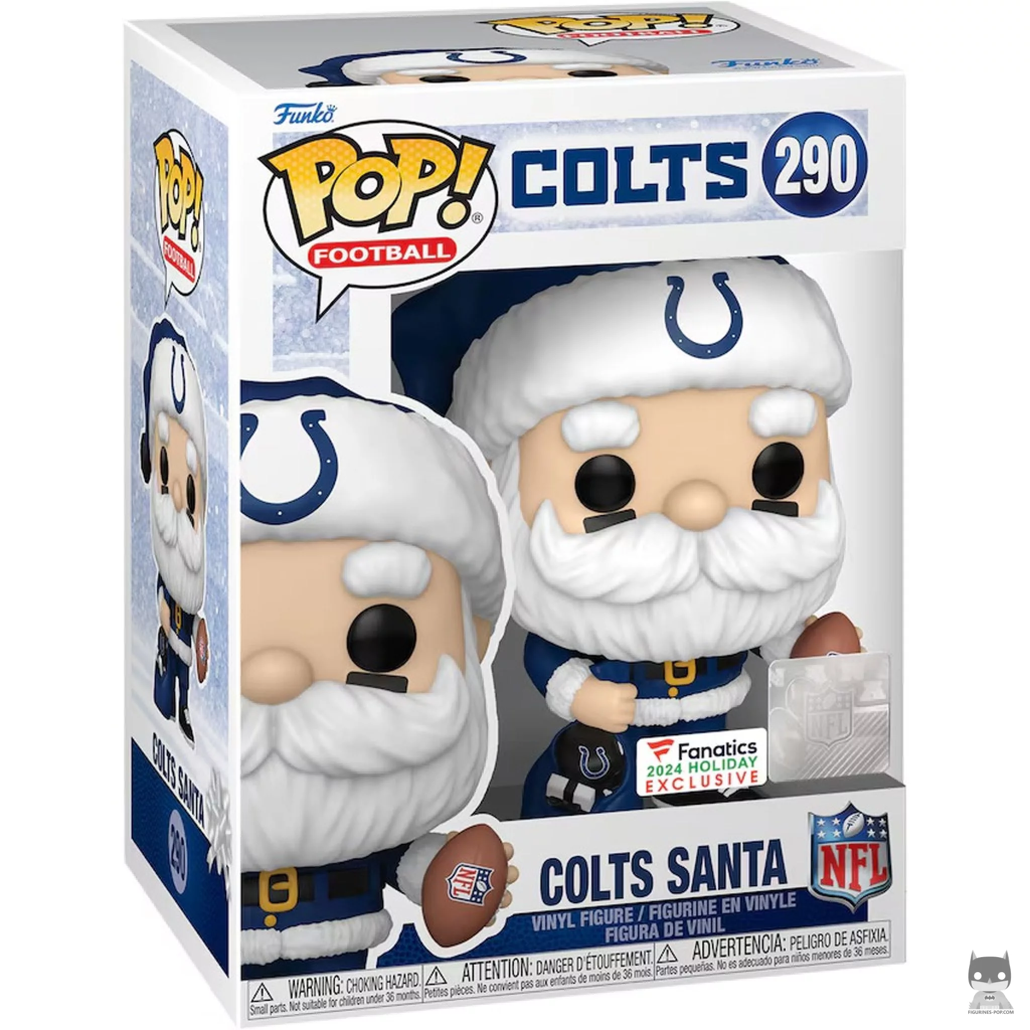 Colts Santa Funko Pop! figure in its box