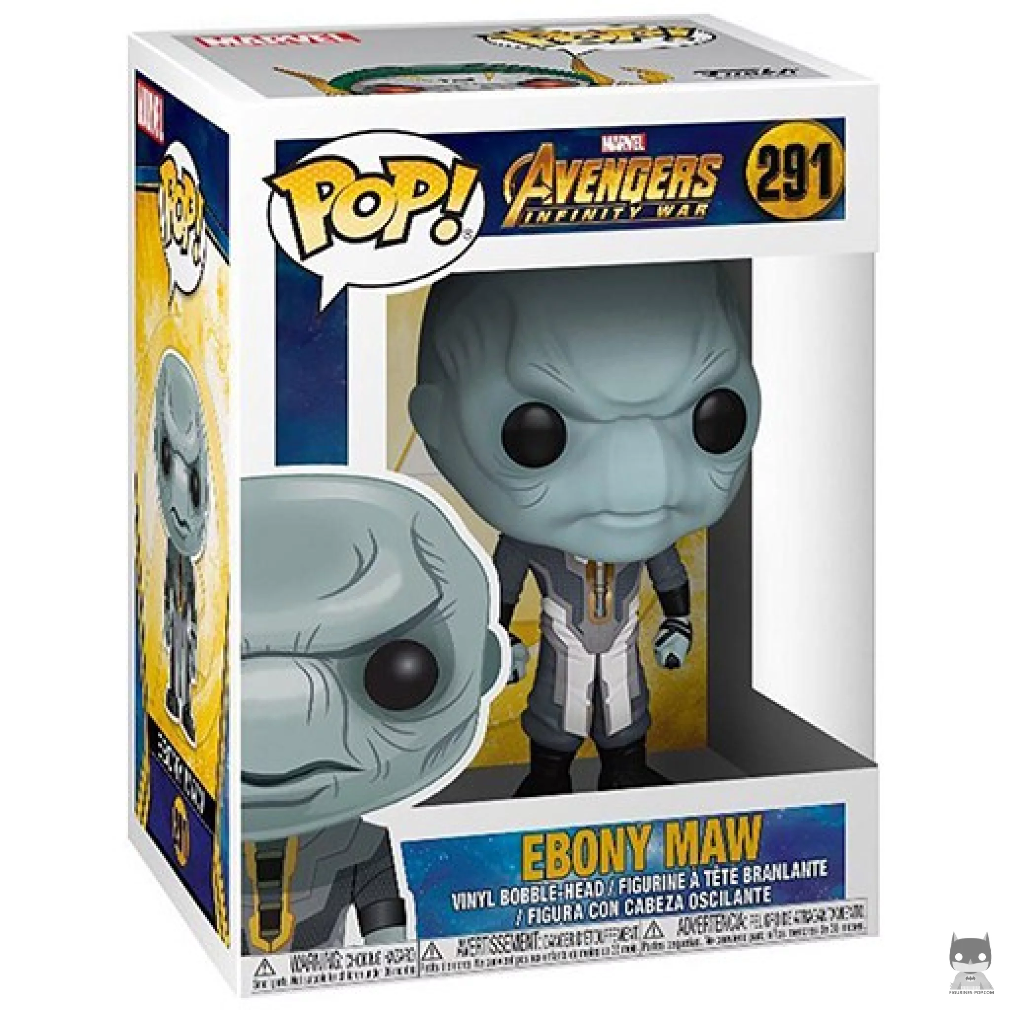 Ebony Maw Funko Pop! figure in its box