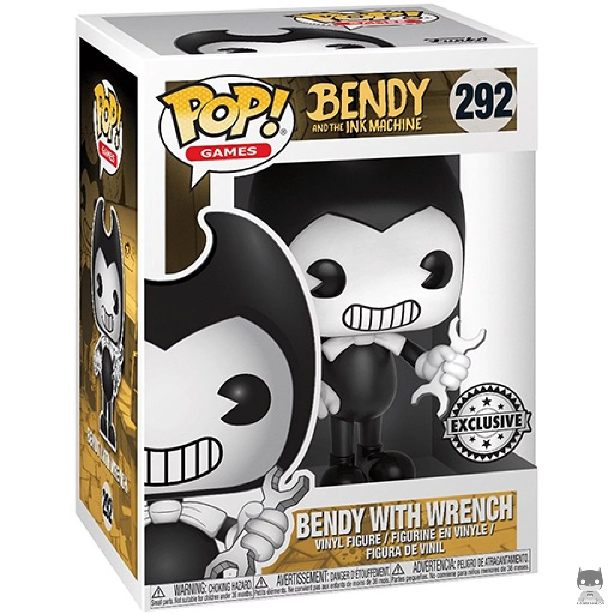 Bendy with Wrench Funko Pop! figure in its box