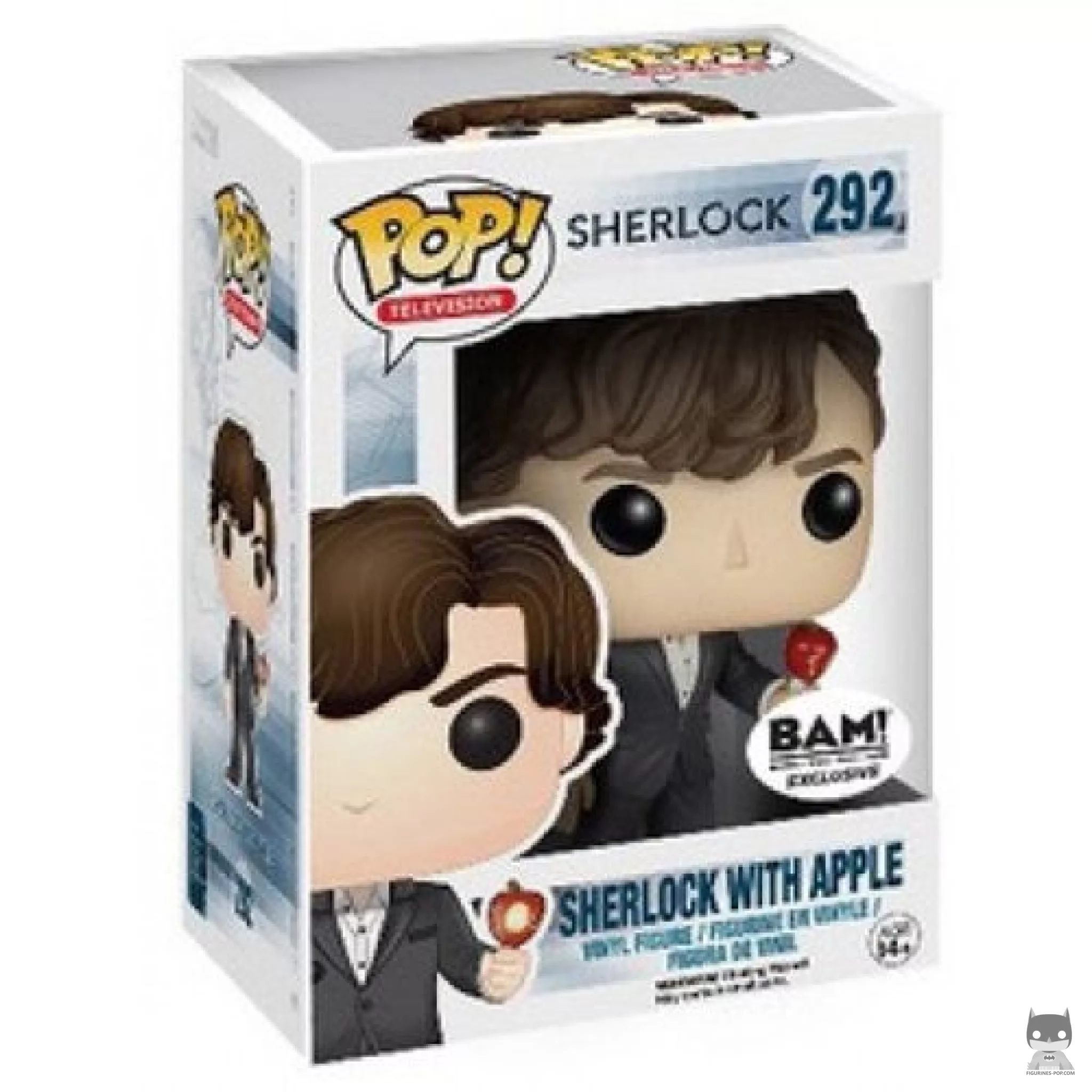 Sherlock Holmes (with Apple) Funko Pop! figure in its box