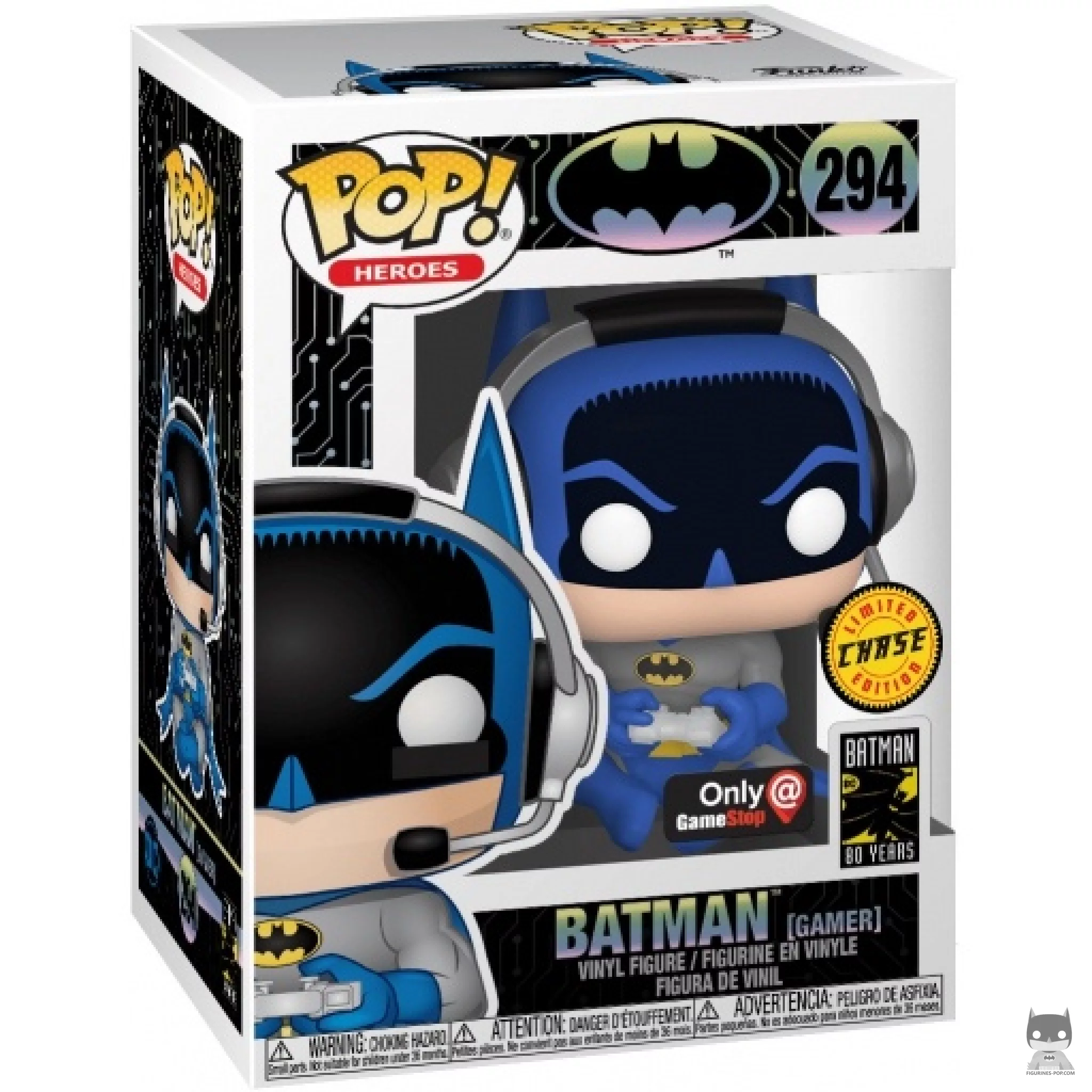 Batman Gamer (Chase) Funko Pop! figure in its box