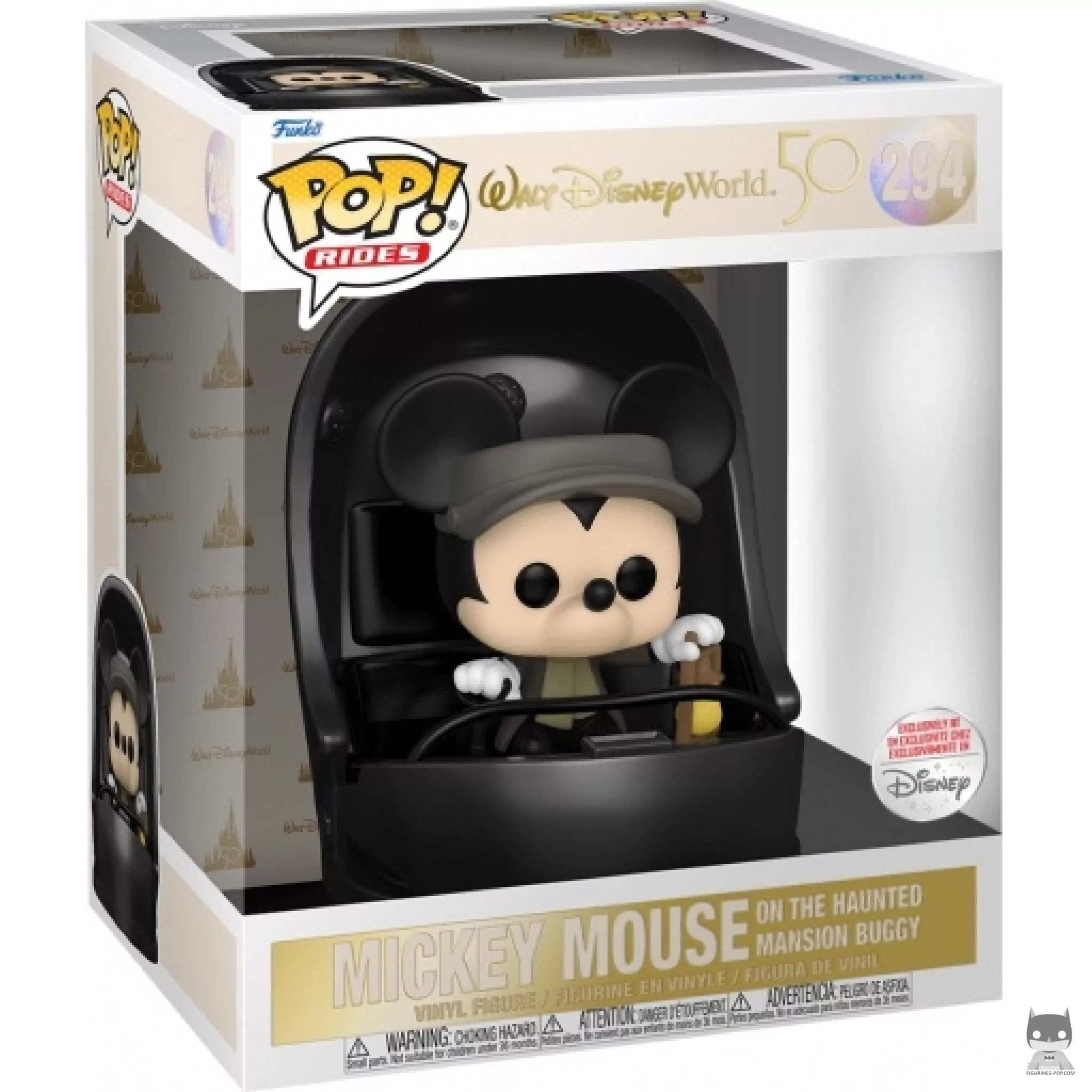 Mickey Mouse on the Haunted Mansion Buggy Funko Pop! figure in its box