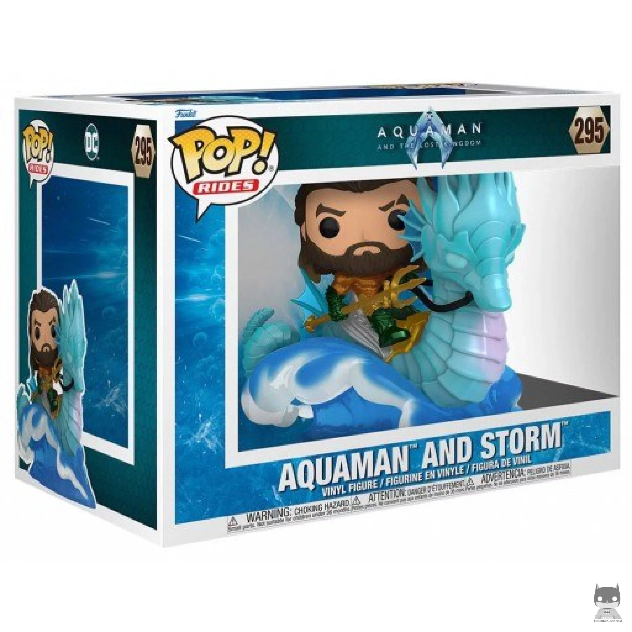 Aquaman and Storm Funko Pop! figure in its box