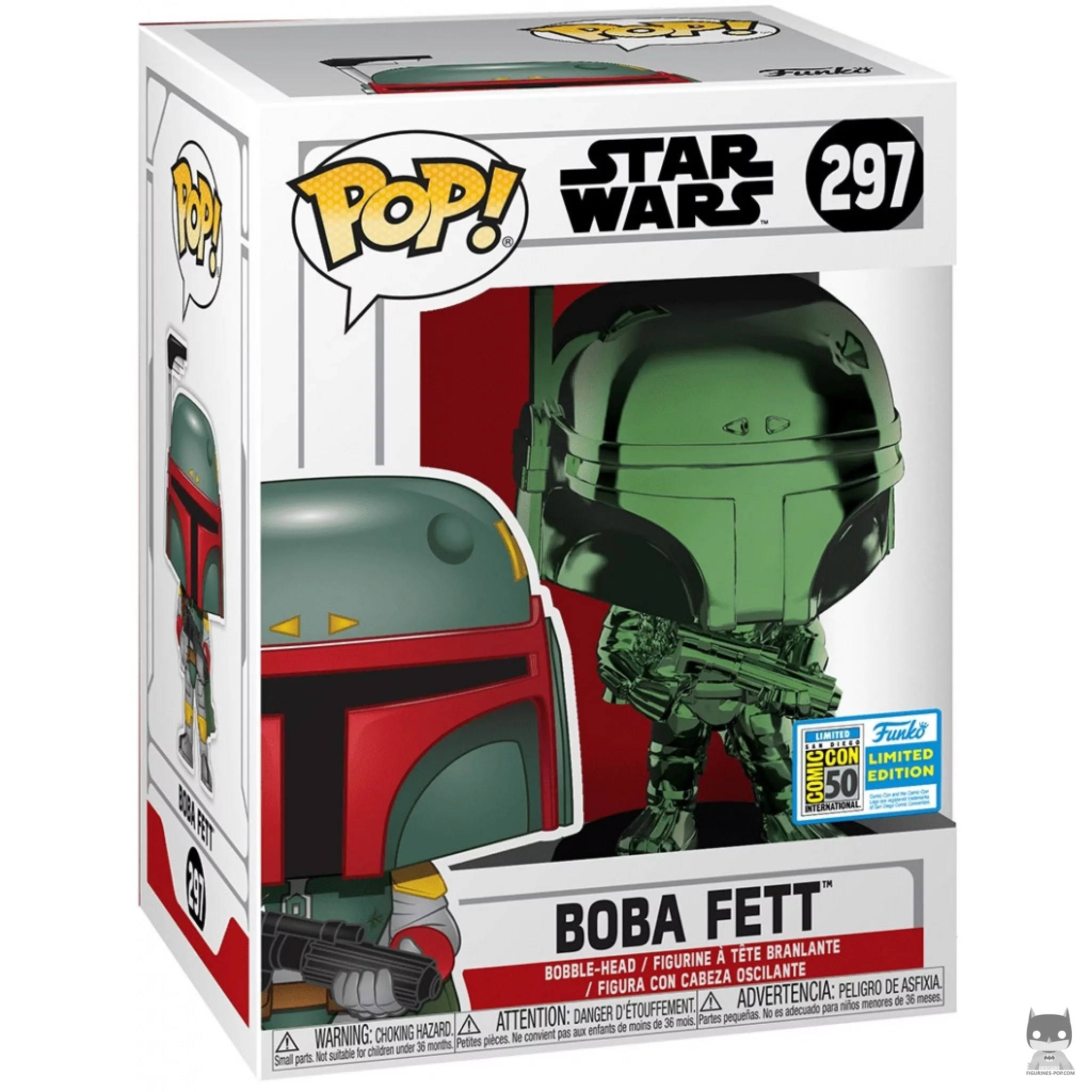 Boba Fett (Green) Funko Pop! figure in its box