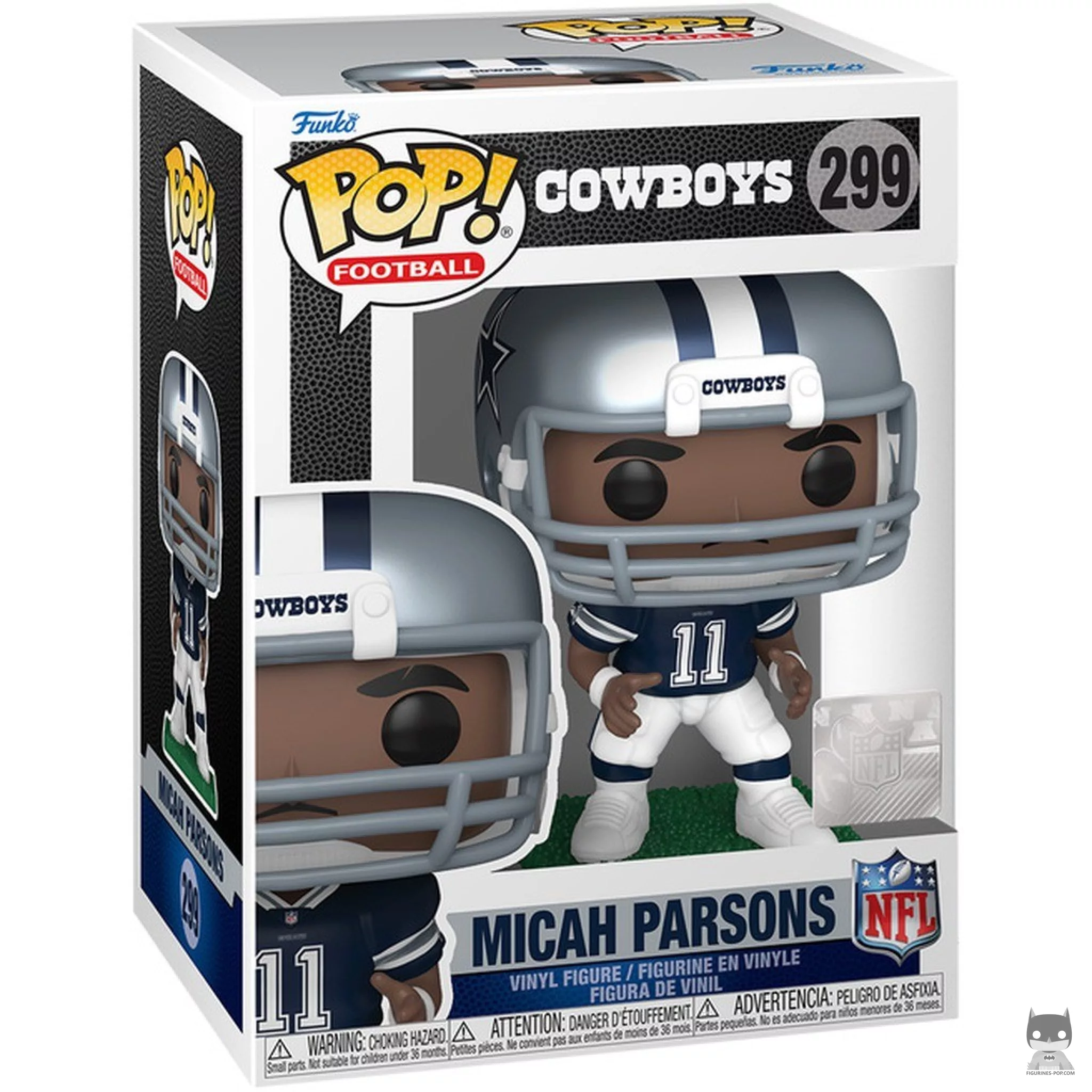 Micah Parsons Funko Pop! figure in its box