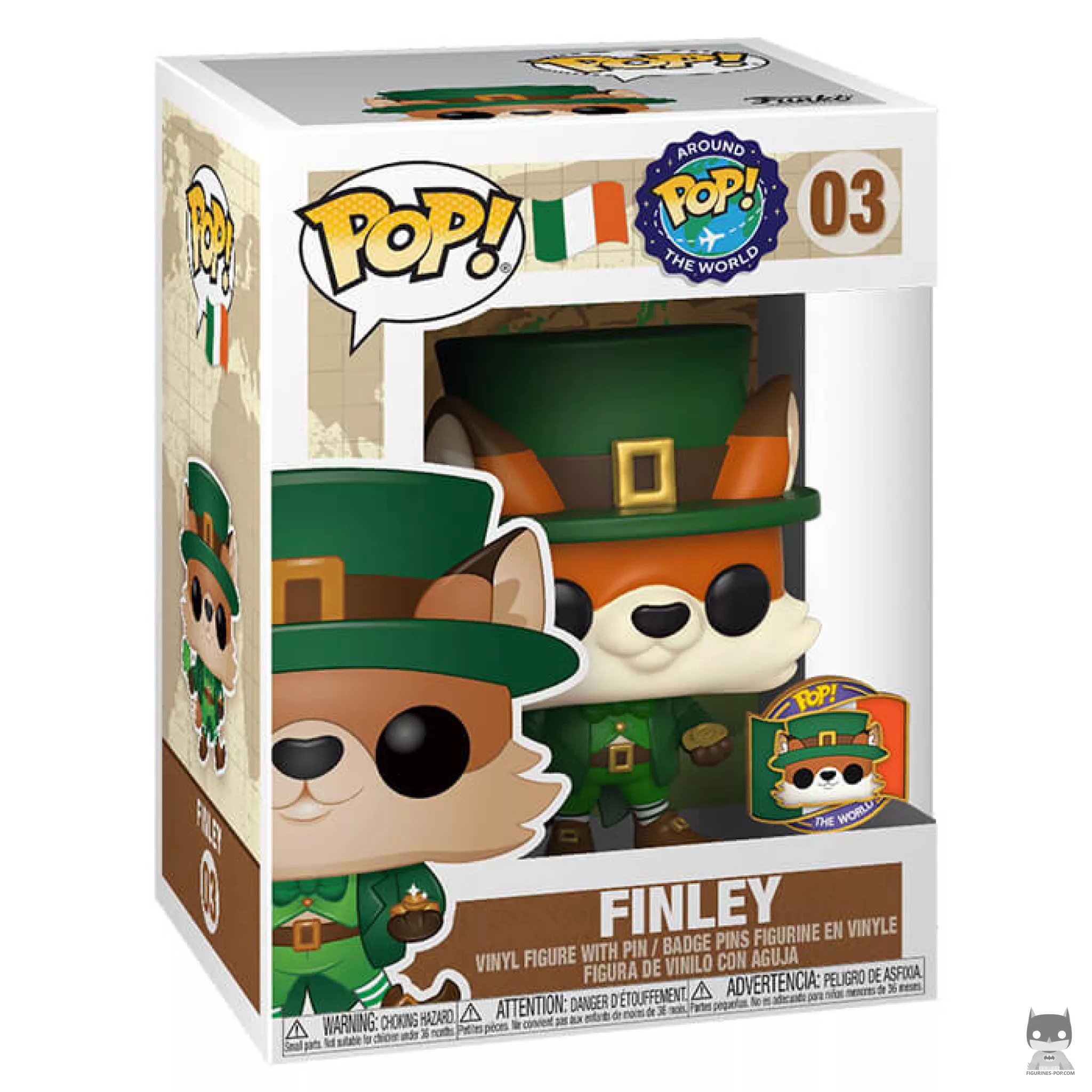 Finley Funko Pop! figure in its box