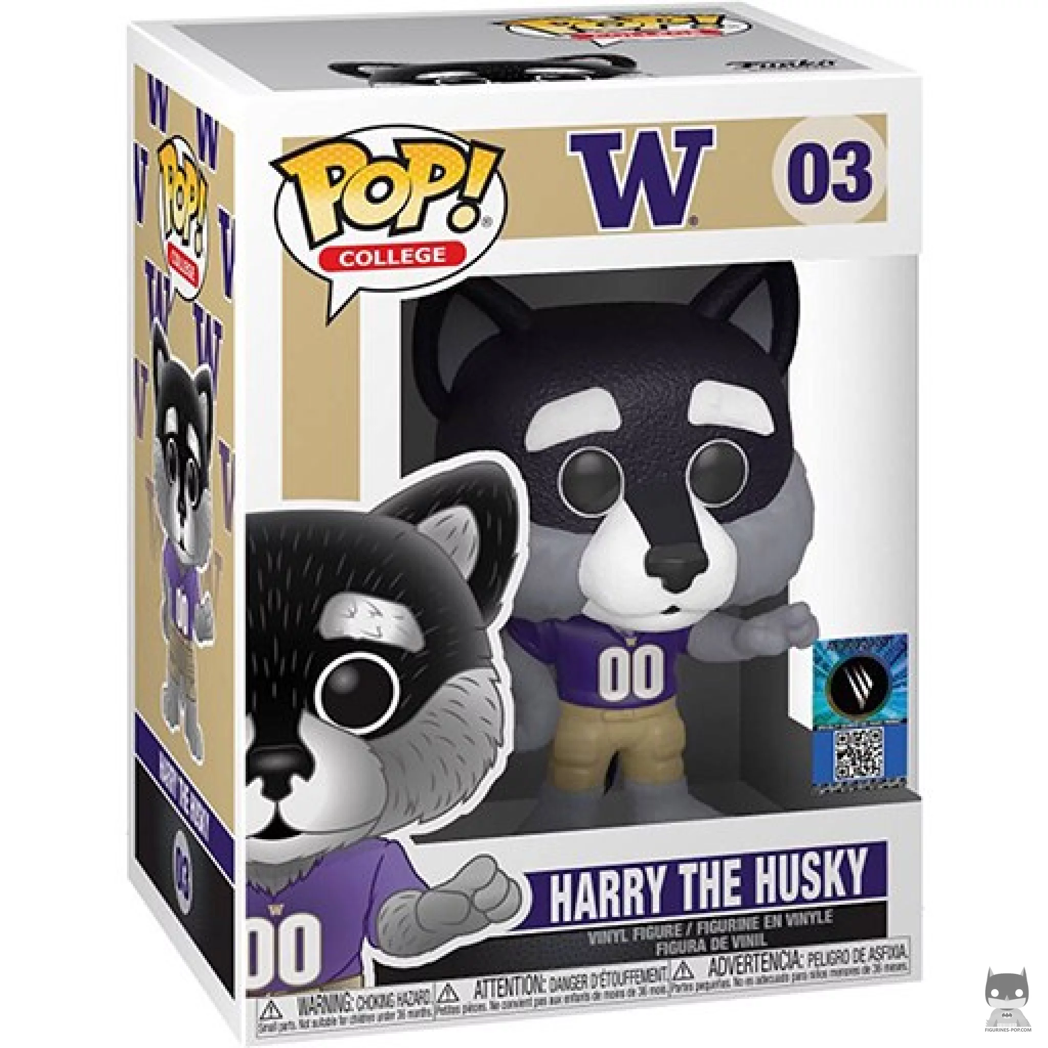 Harry the Husky (UW) Funko Pop! figure in its box
