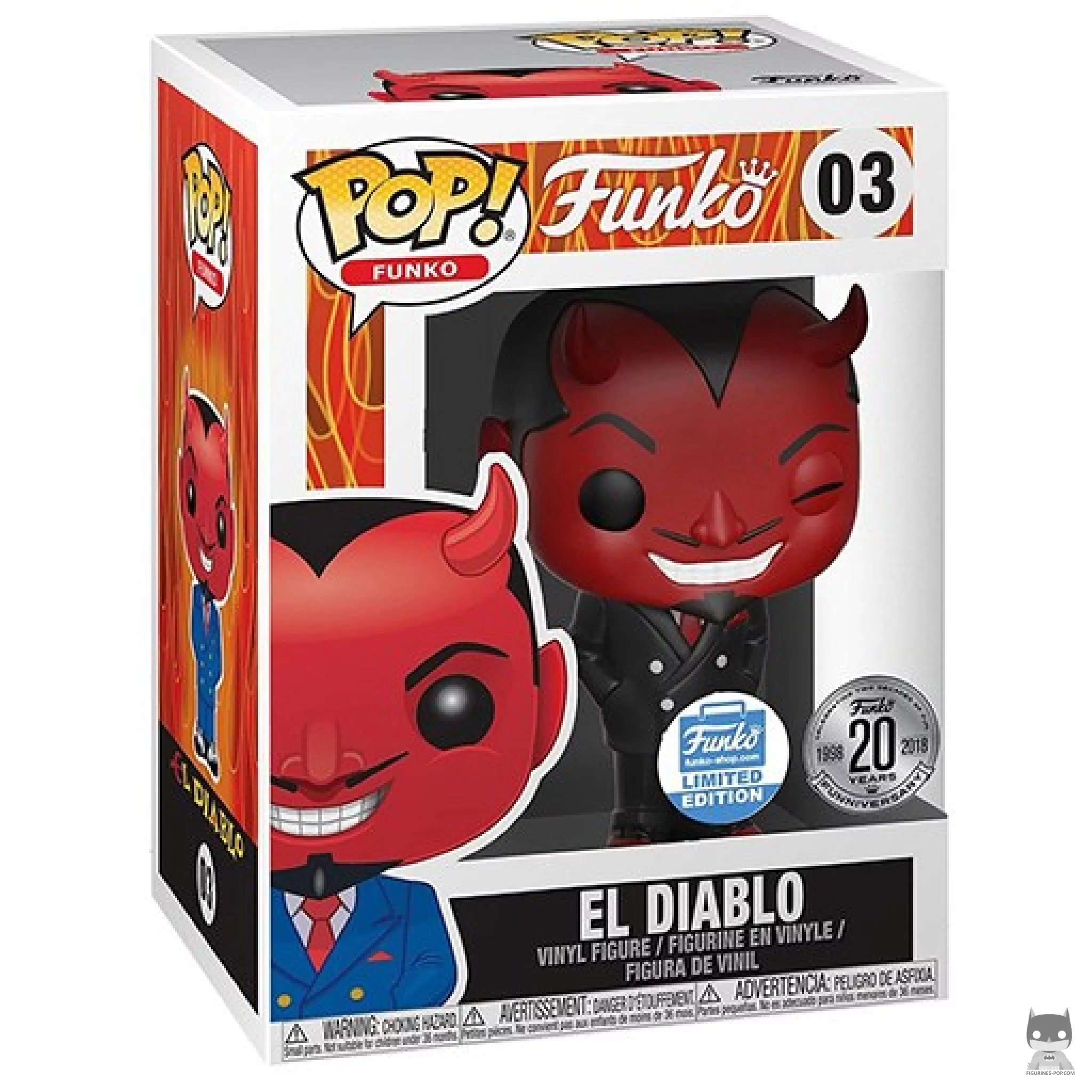 El DIablo (Black) Funko Pop! figure in its box