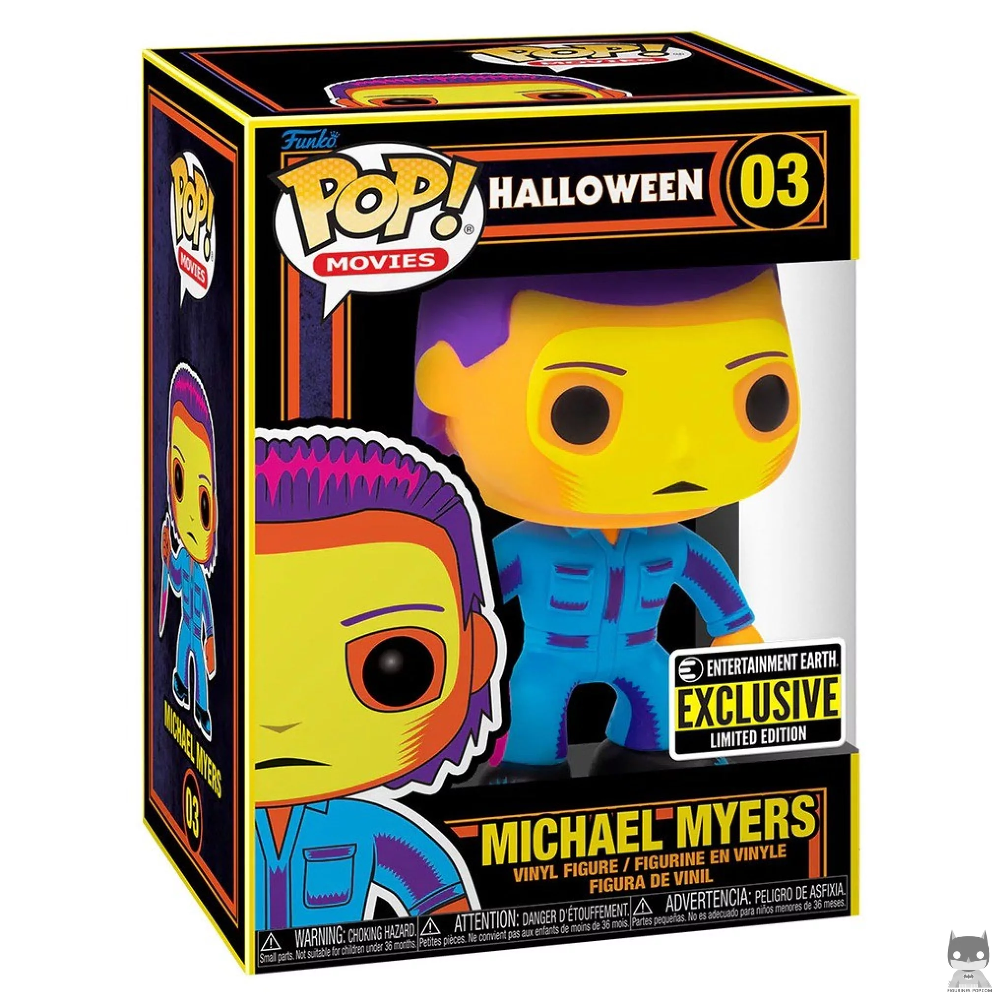 Michael Myers (Blacklight) Funko Pop! figure in its box