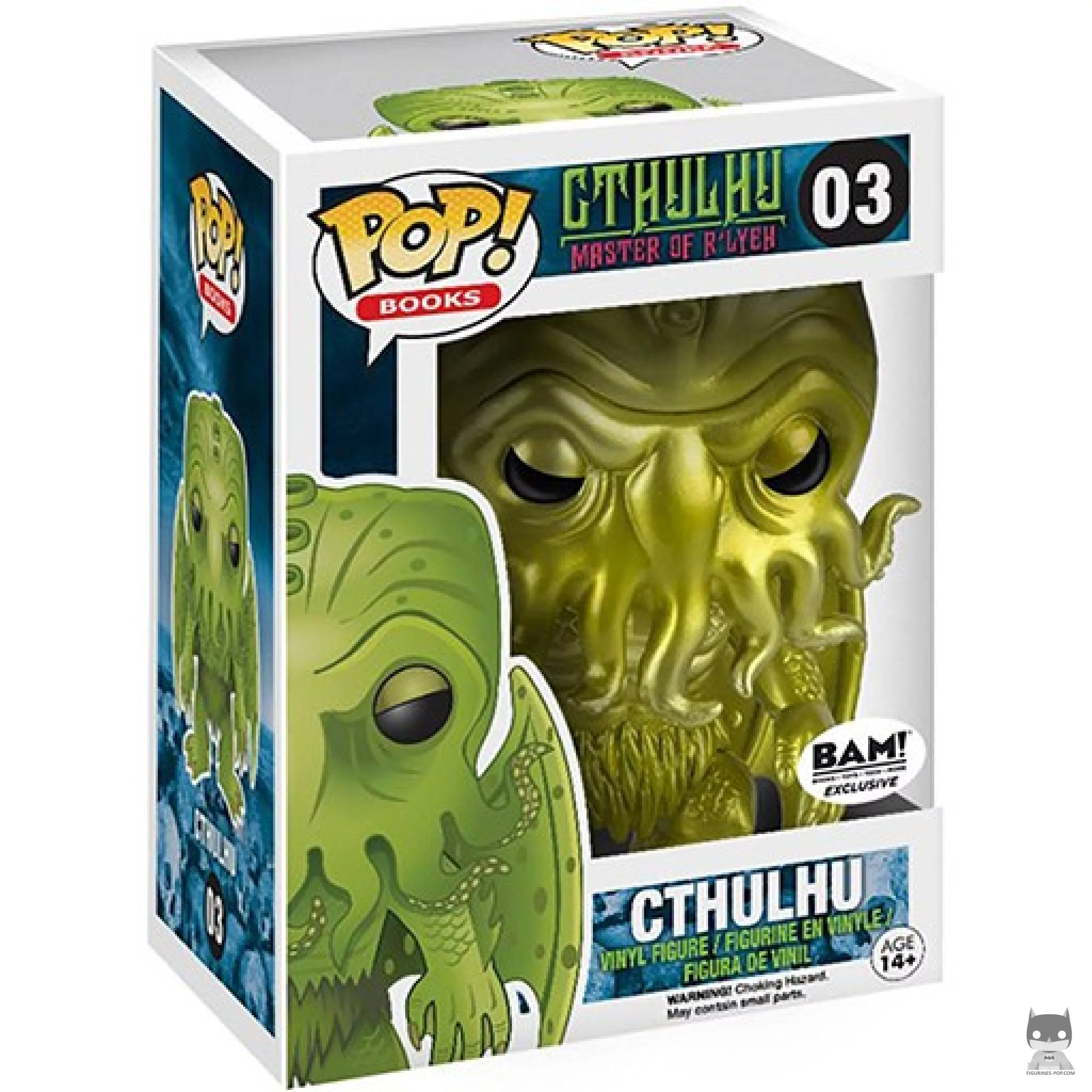 Cthulhu (Metallic) Funko Pop! figure in its box