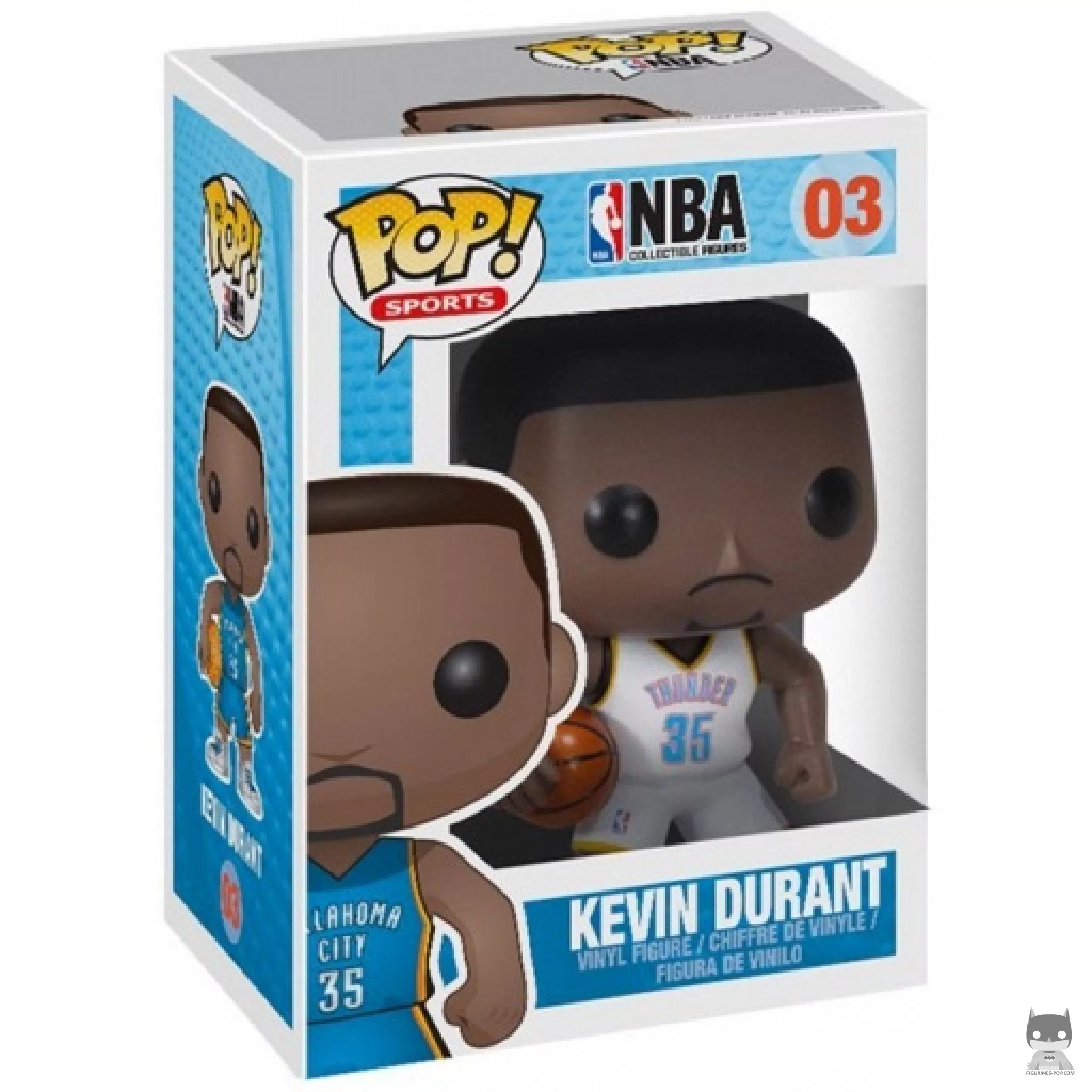 Kevin Durant Funko Pop! figure in its box