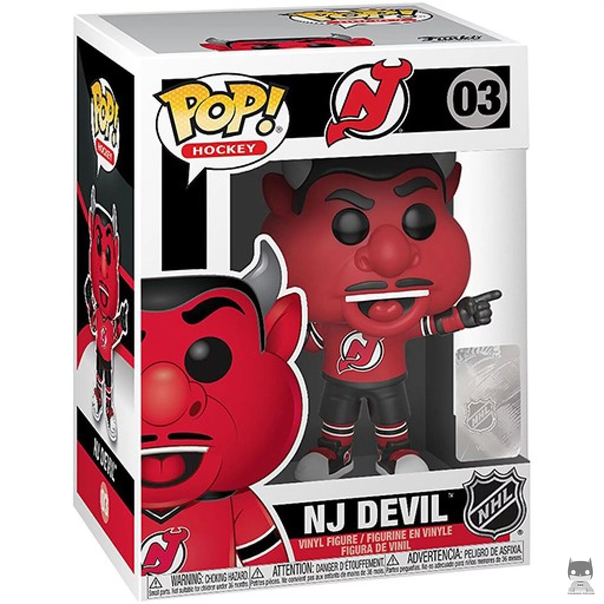 NJ Devil (New Jersey Devils) Funko Pop! figure in its box