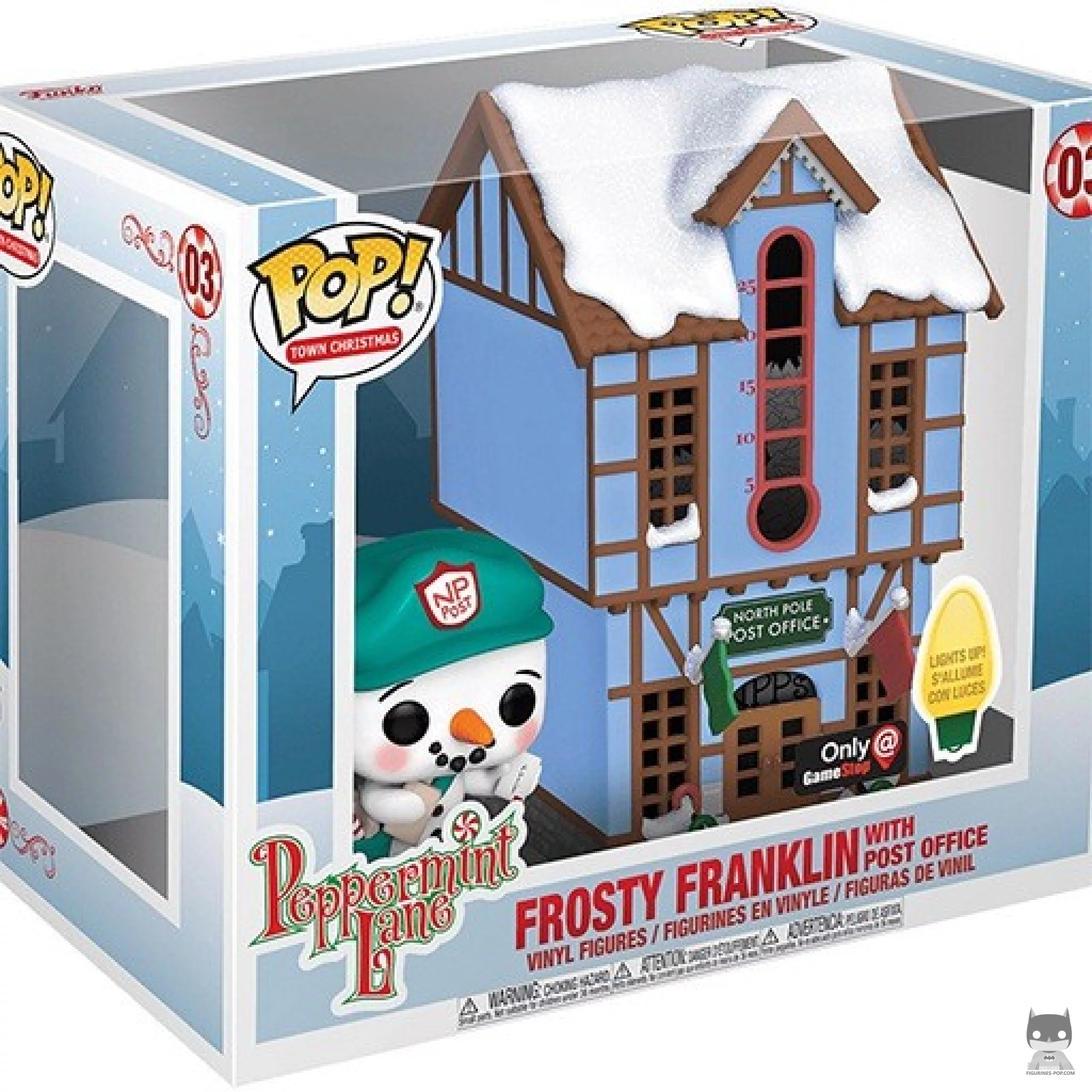 Frosty Franklin & Post Office Funko Pop! figure in its box