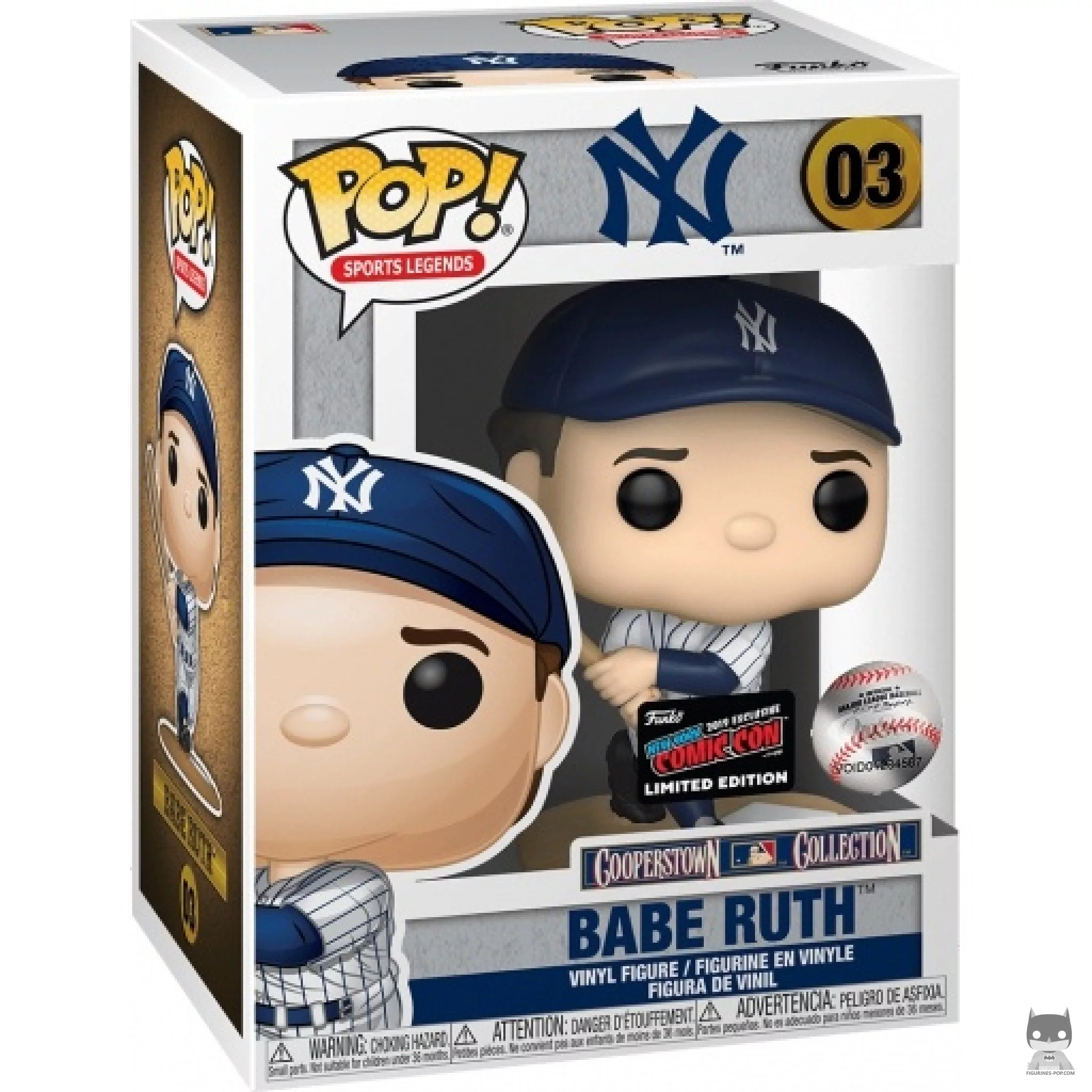 Babe Ruth Funko Pop! figure in its box