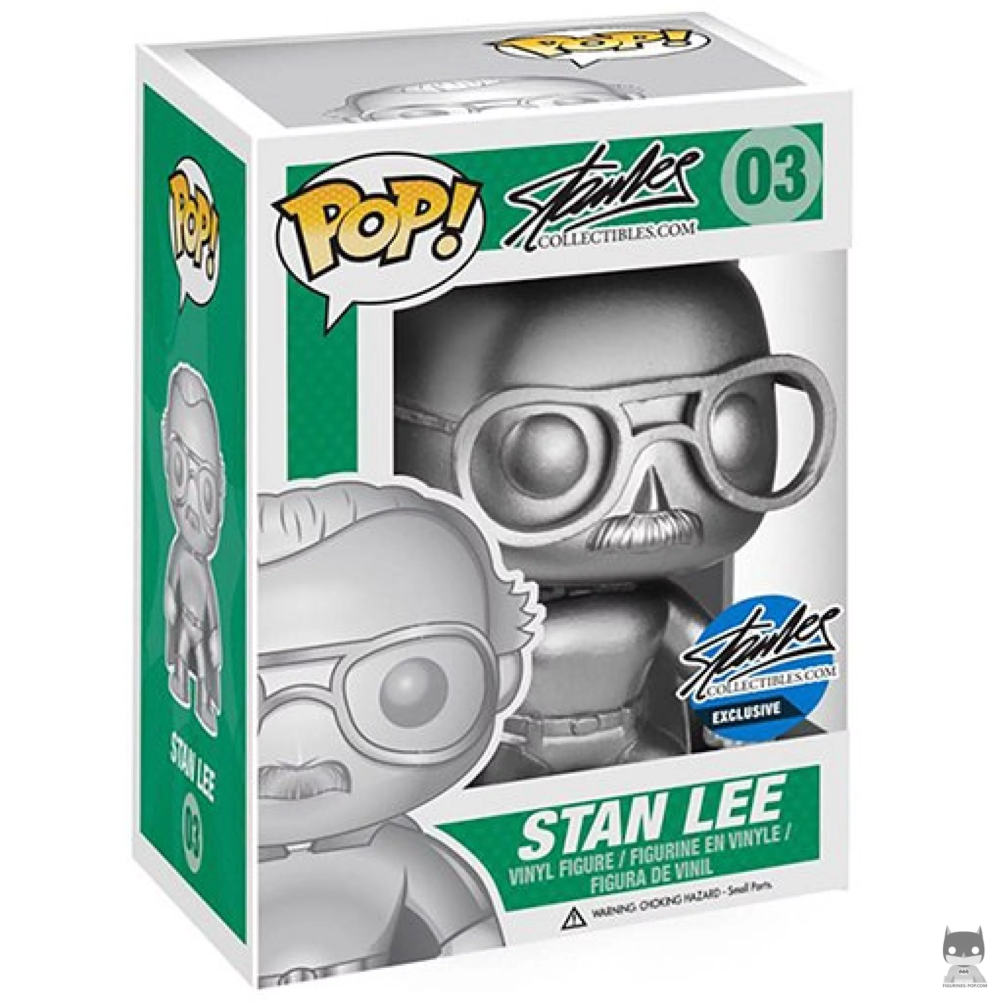 Stan Lee (Silver) Funko Pop! figure in its box