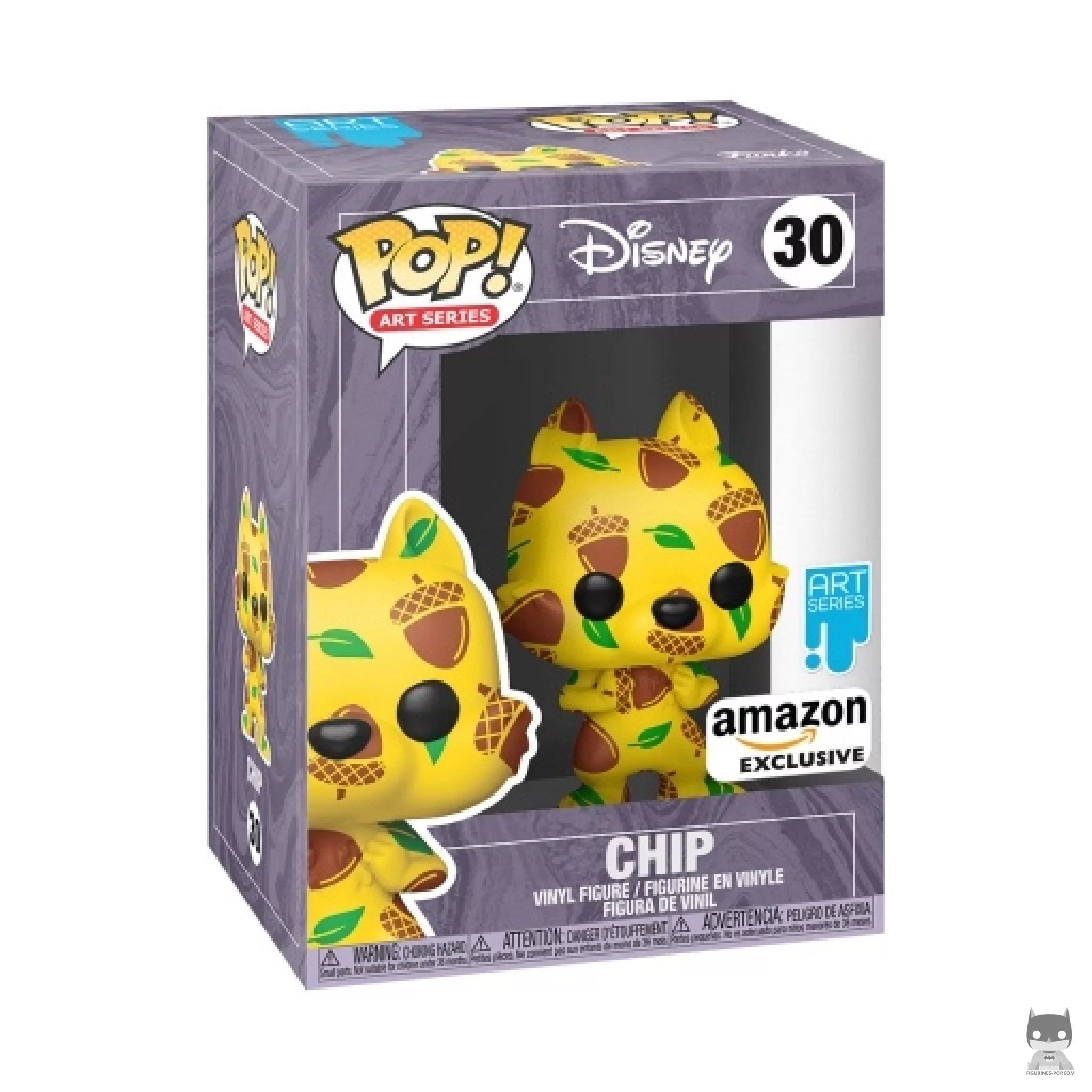 Chip Funko Pop! figure in its box