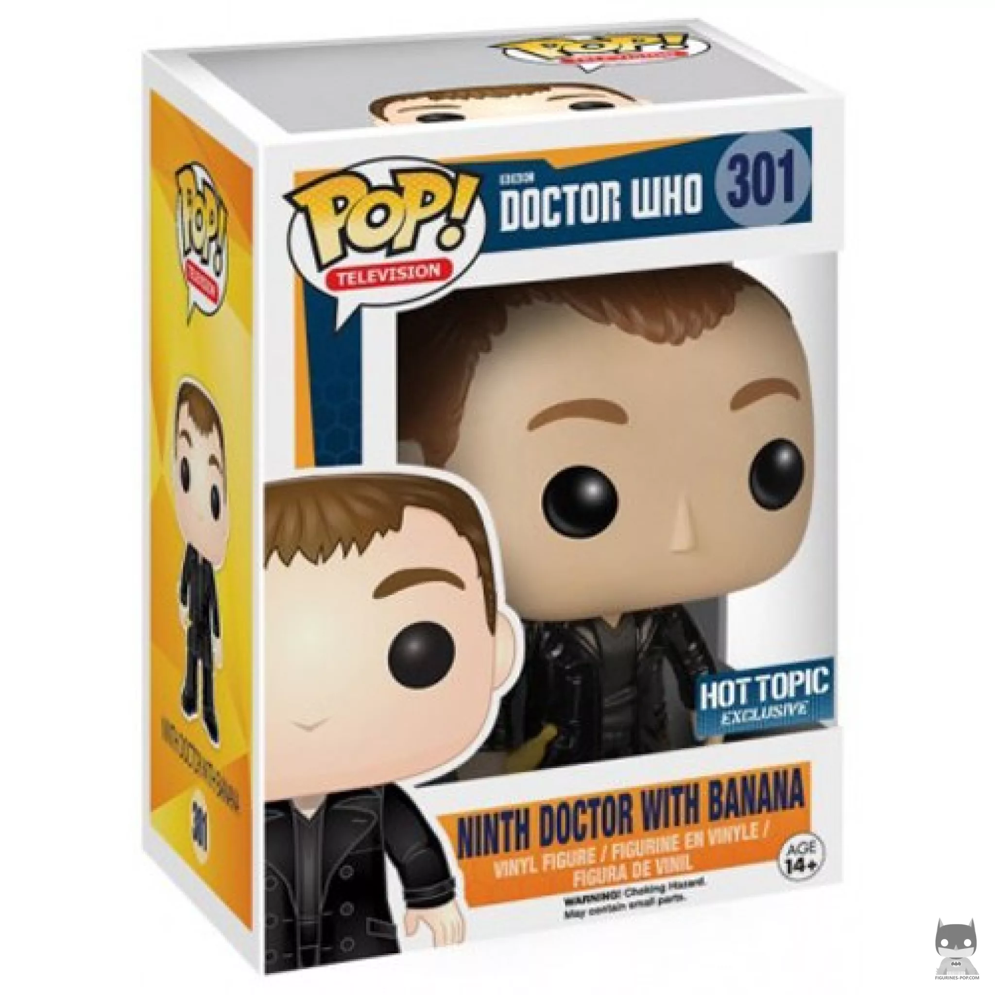 9th Doctor (with Banana) Funko Pop! figure in its box