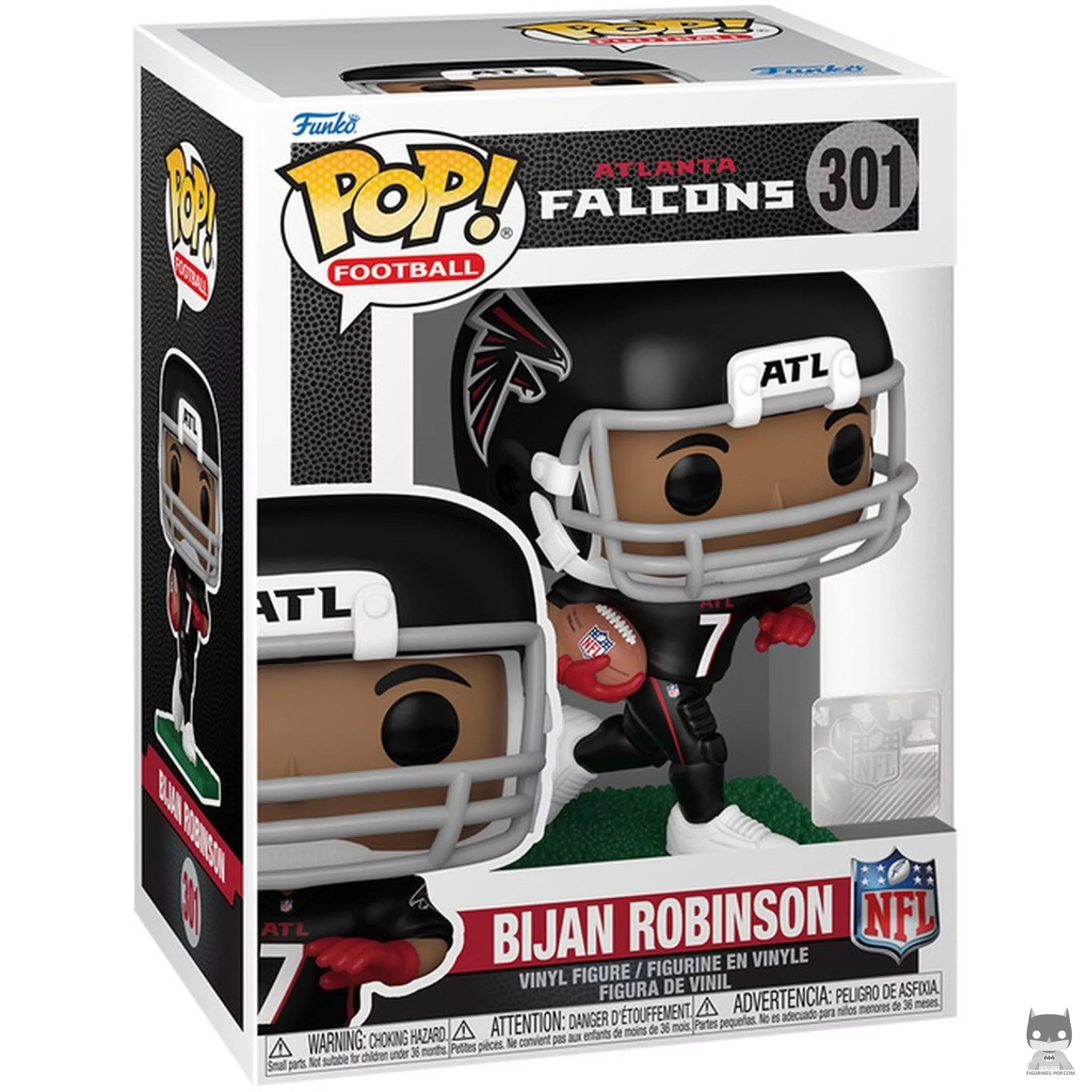 Bijan Robinson Funko Pop! figure in its box