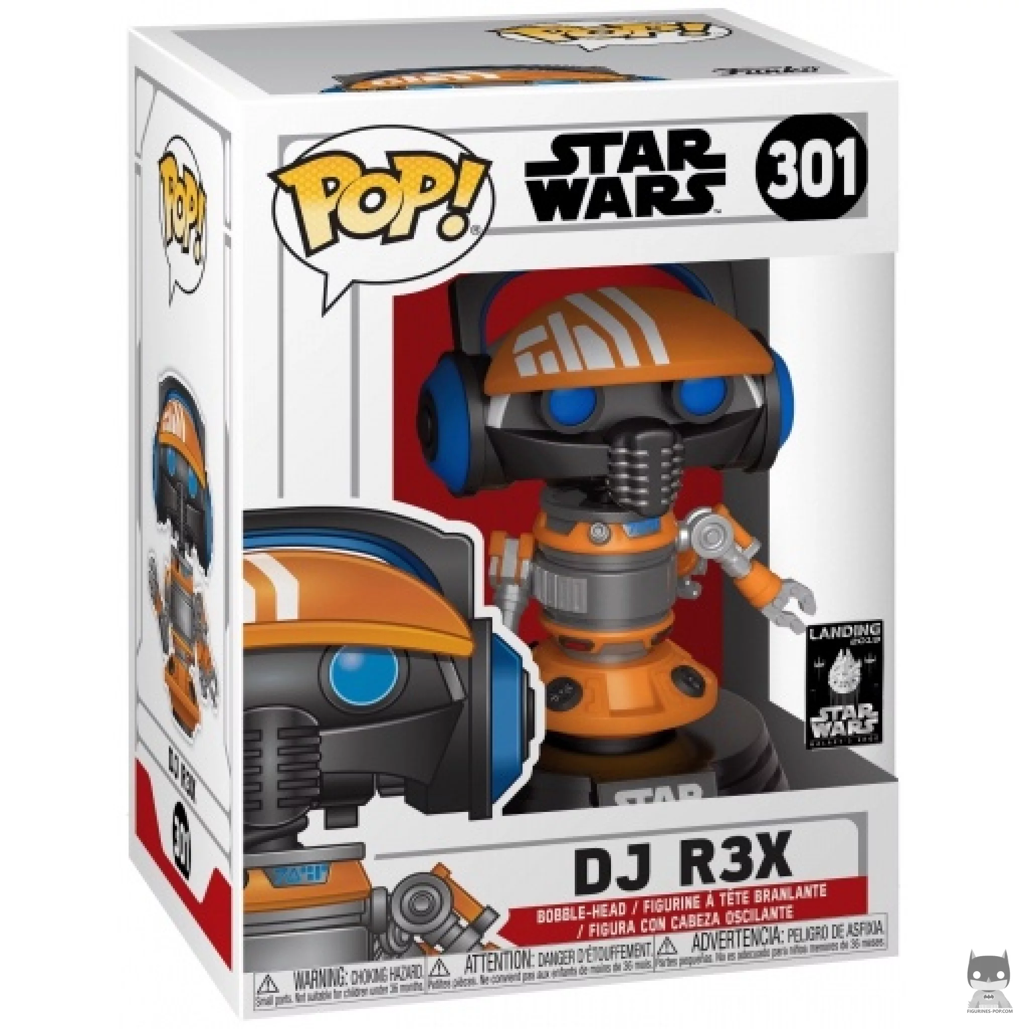DJ R3X Funko Pop! figure in its box