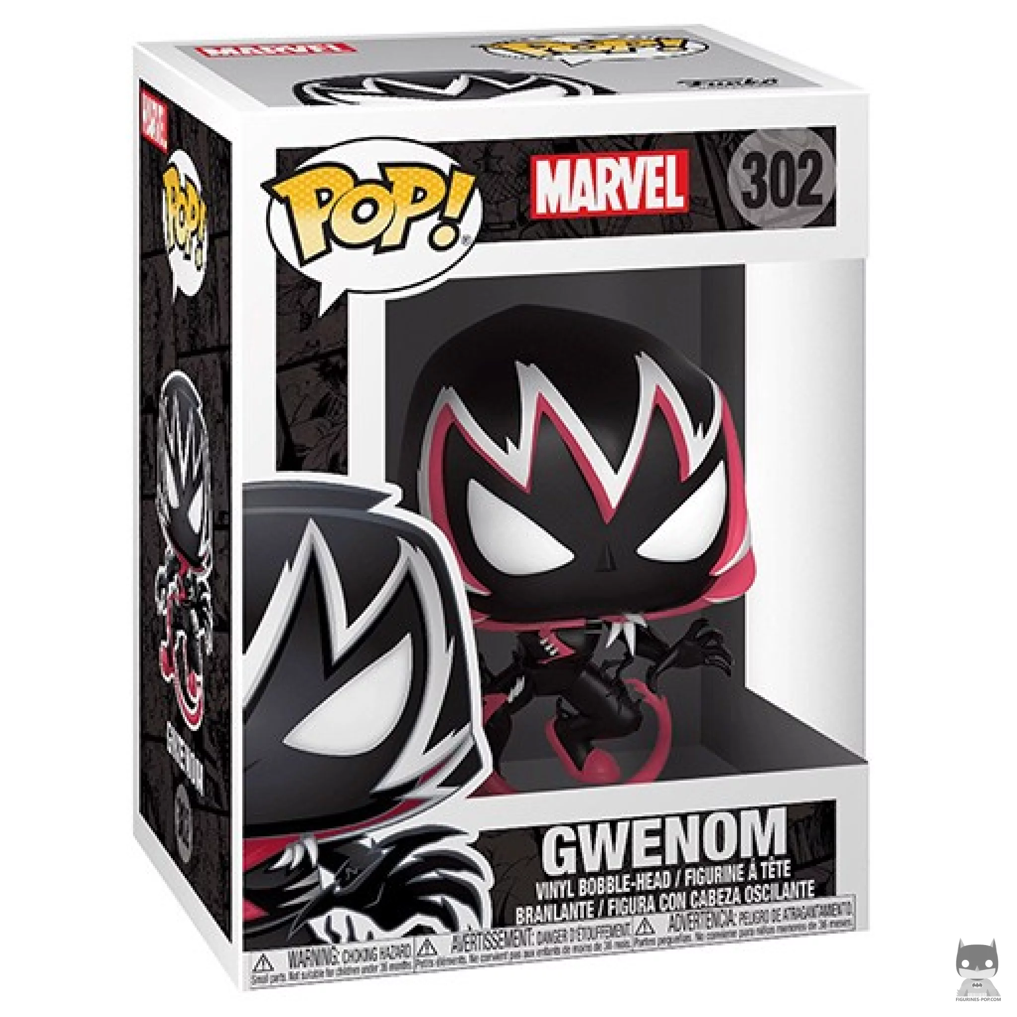 Gwenom Funko Pop! figure in its box