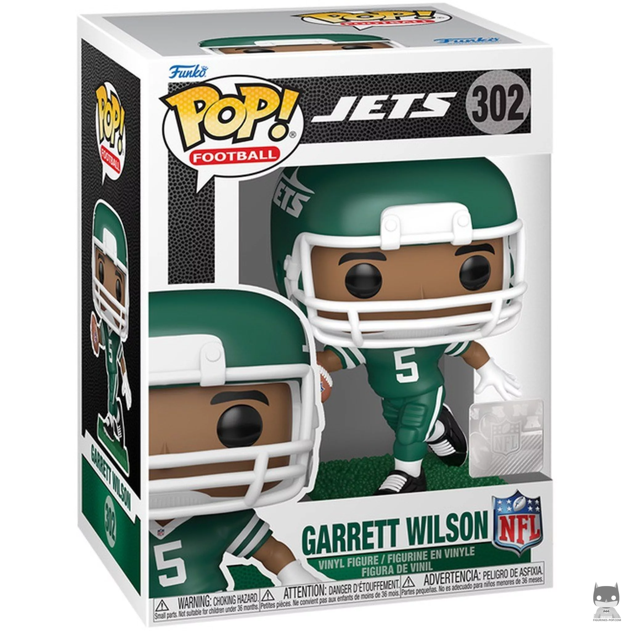 Garrett Wilson Funko Pop! figure in its box