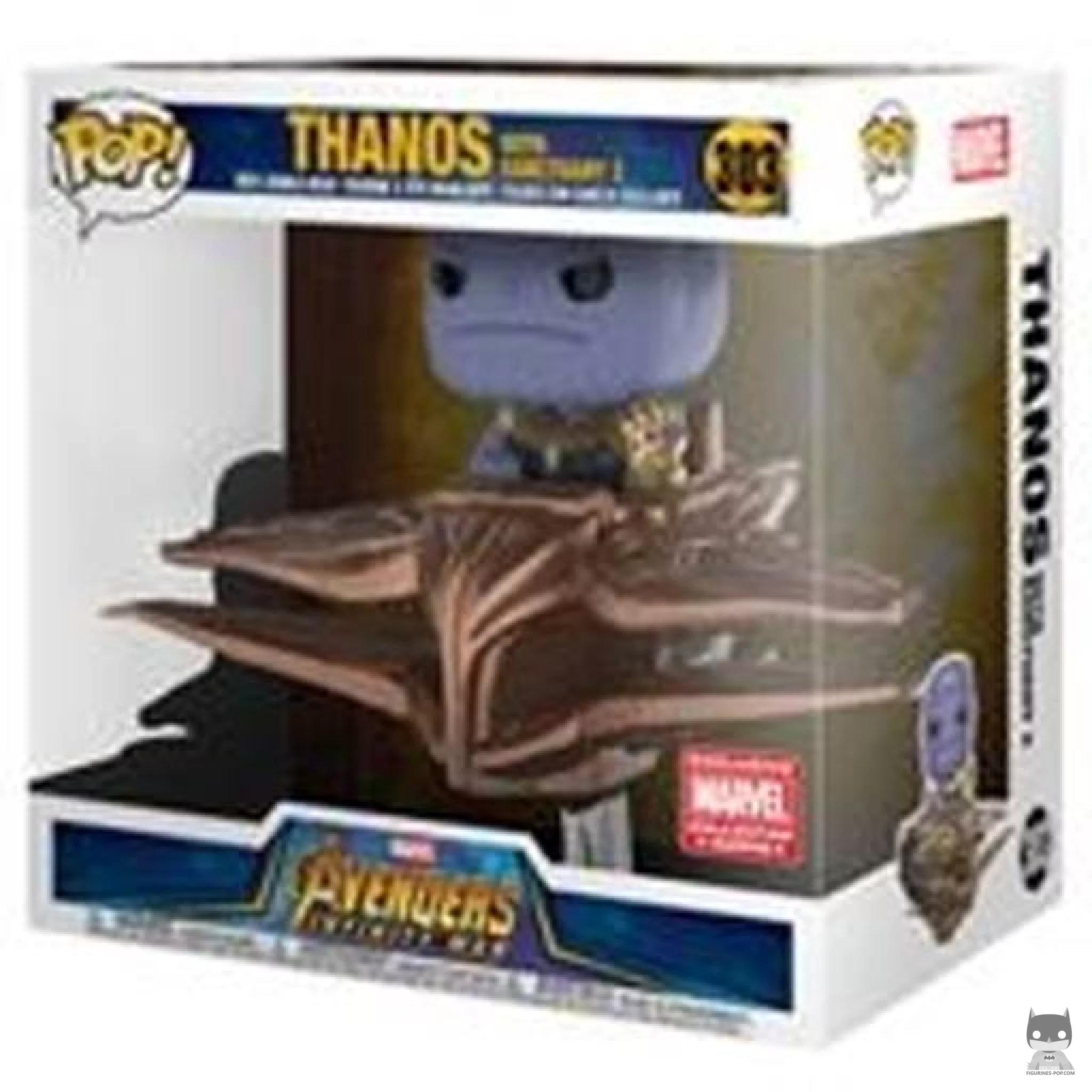 Thanos in Sanctuary II (Supersized) Funko Pop! figure in its box