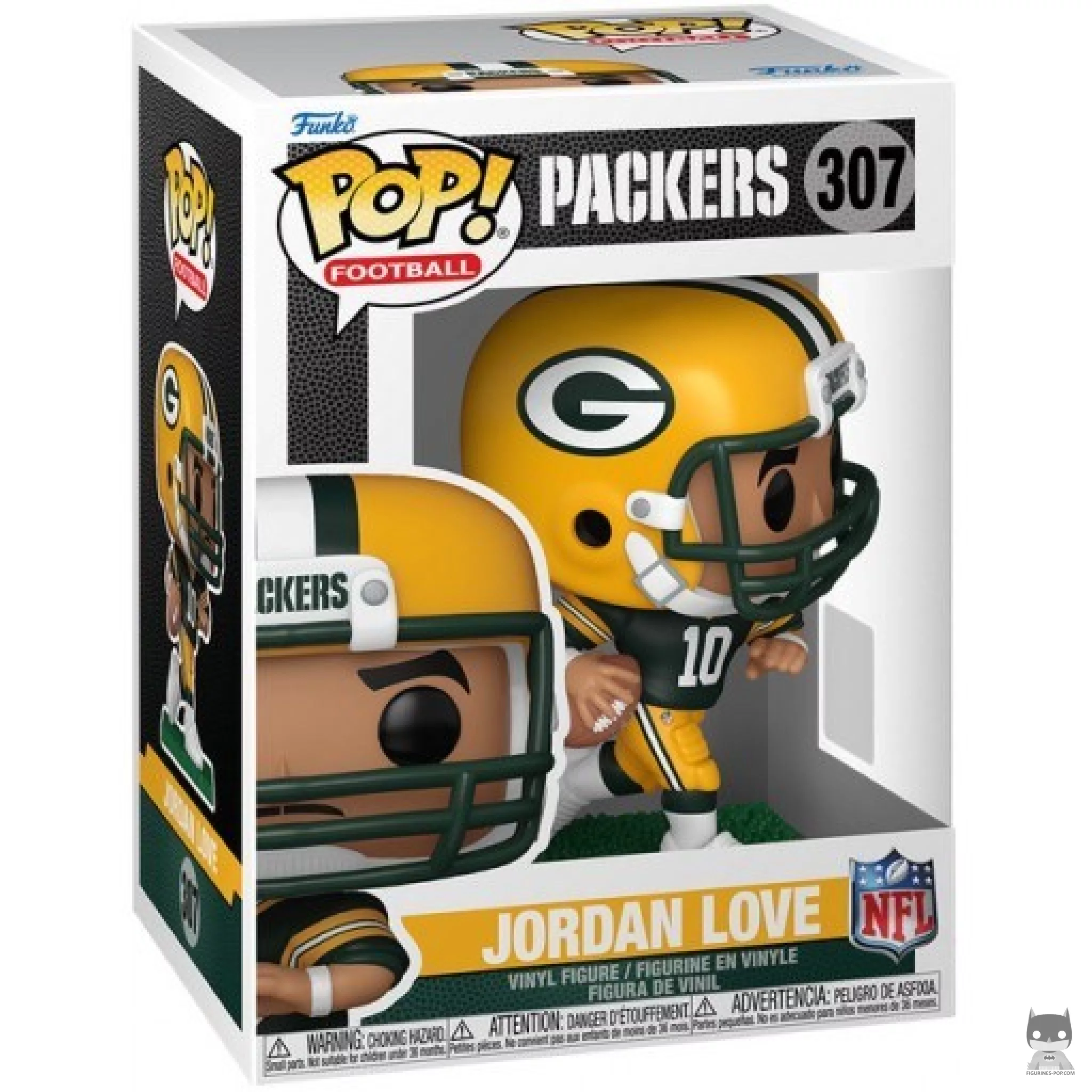 Jordan Love Funko Pop! figure in its box