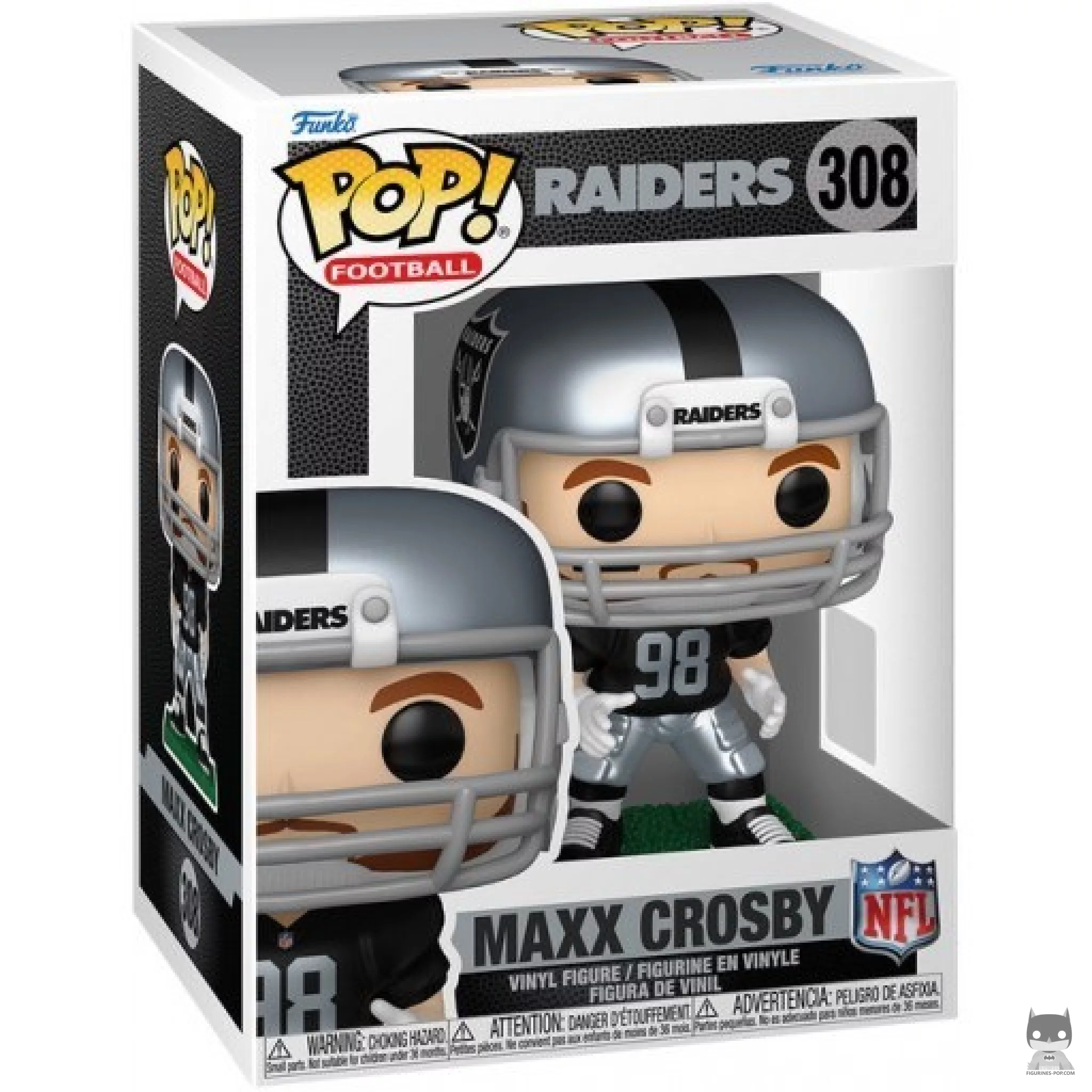 Maxx Crosby Funko Pop! figure in its box