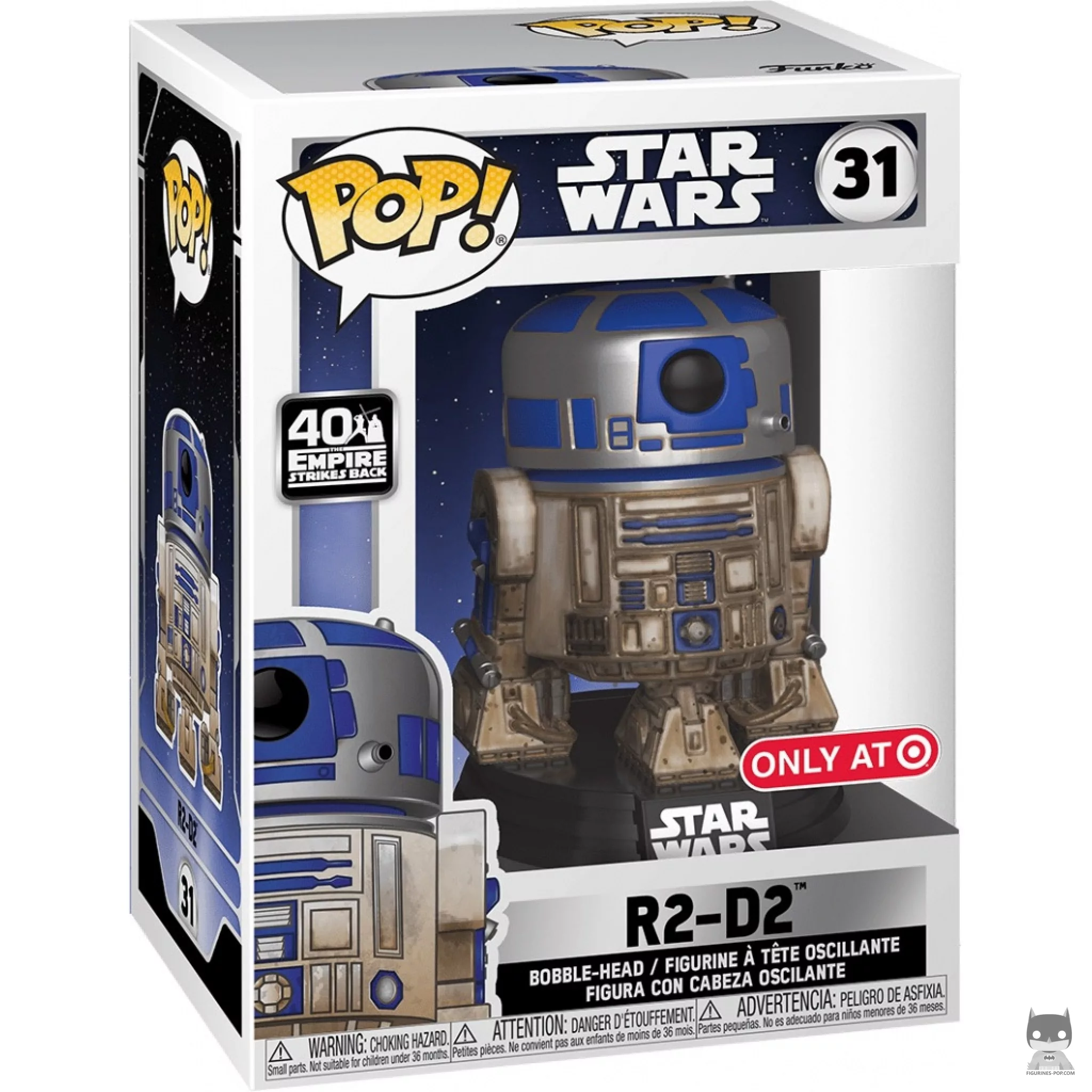 R2-D2 Funko Pop! figure in its box