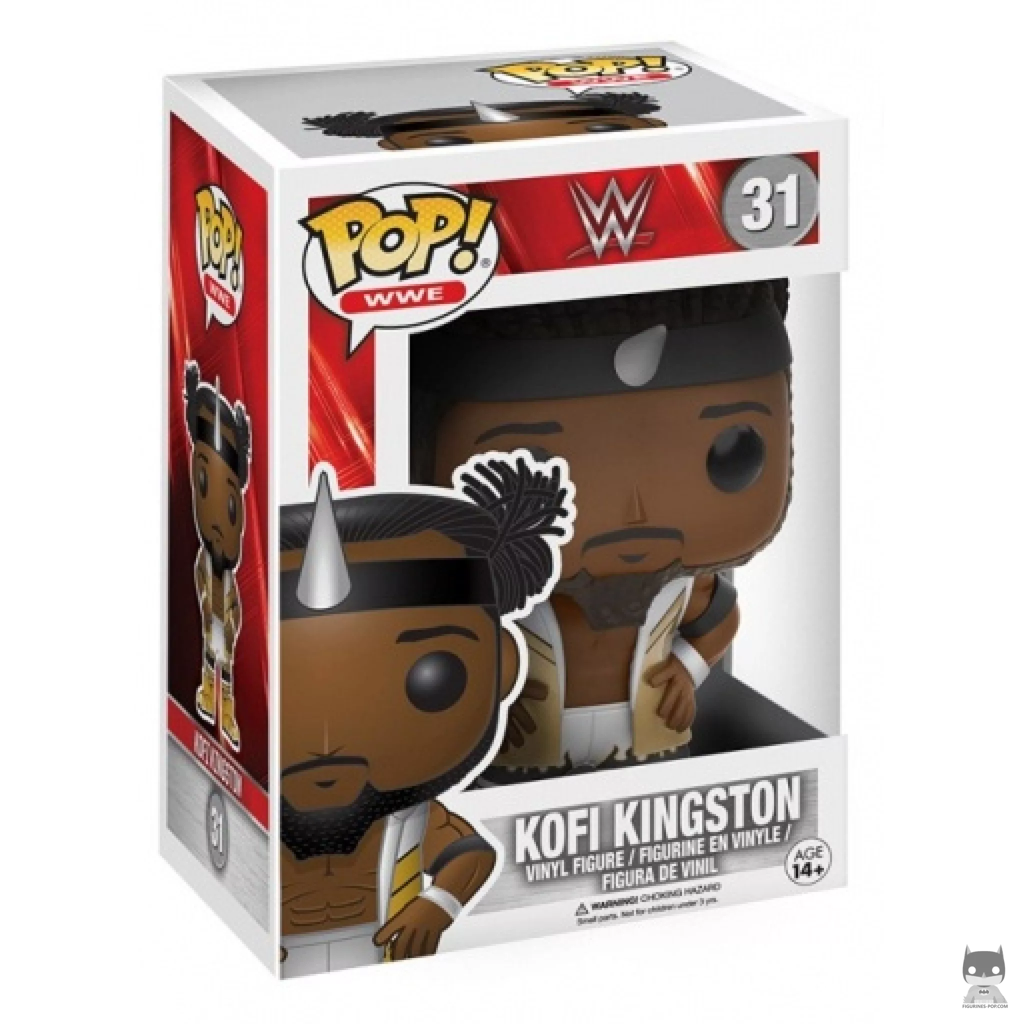 Kofi Kingston Funko Pop! figure in its box