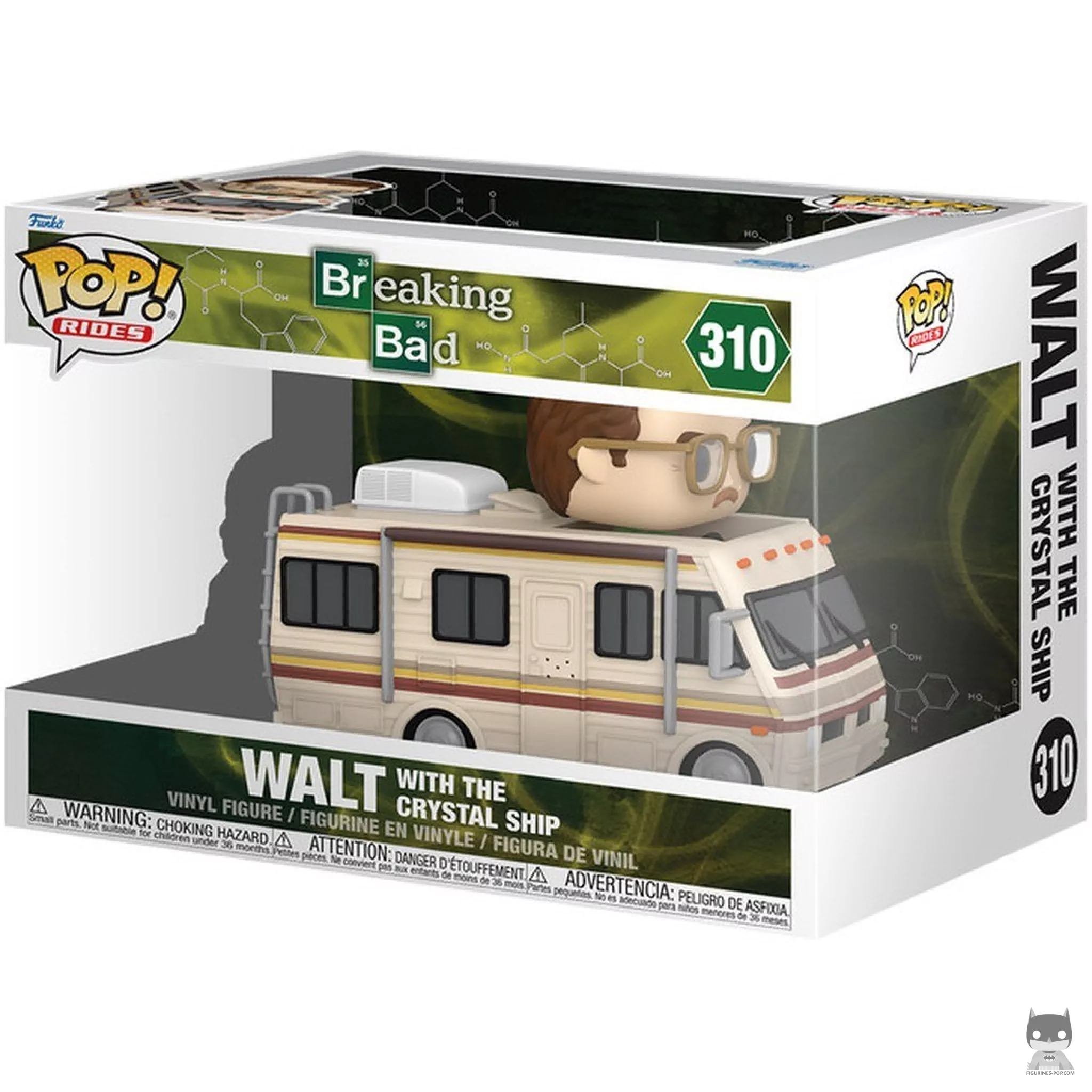 Walt with the Crystal Ship Funko Pop! figure in its box