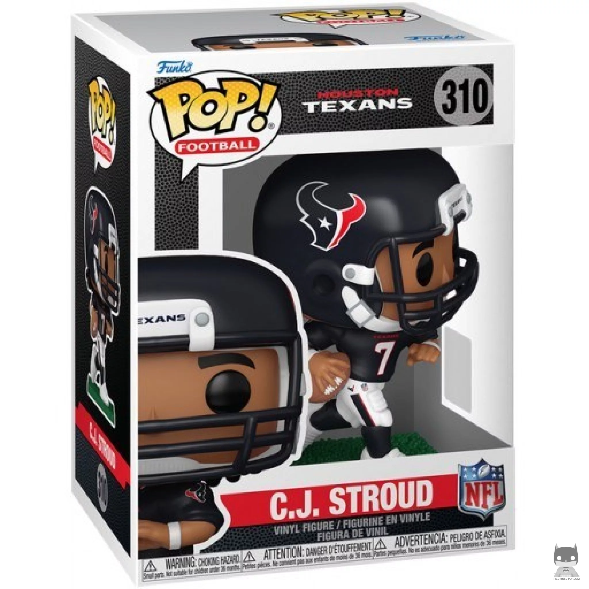 C.J. Stroud Funko Pop! figure in its box