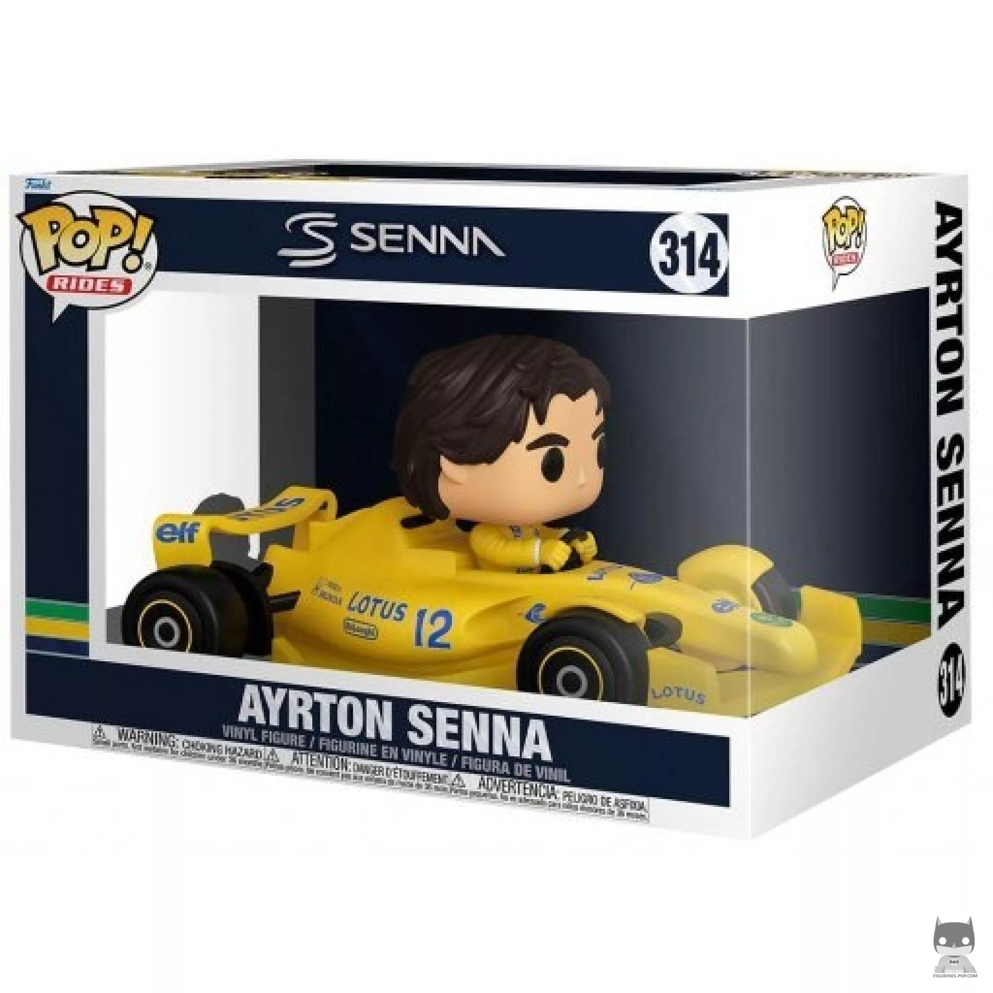 Ayrton Senna (Lotus 99T) Funko Pop! figure in its box