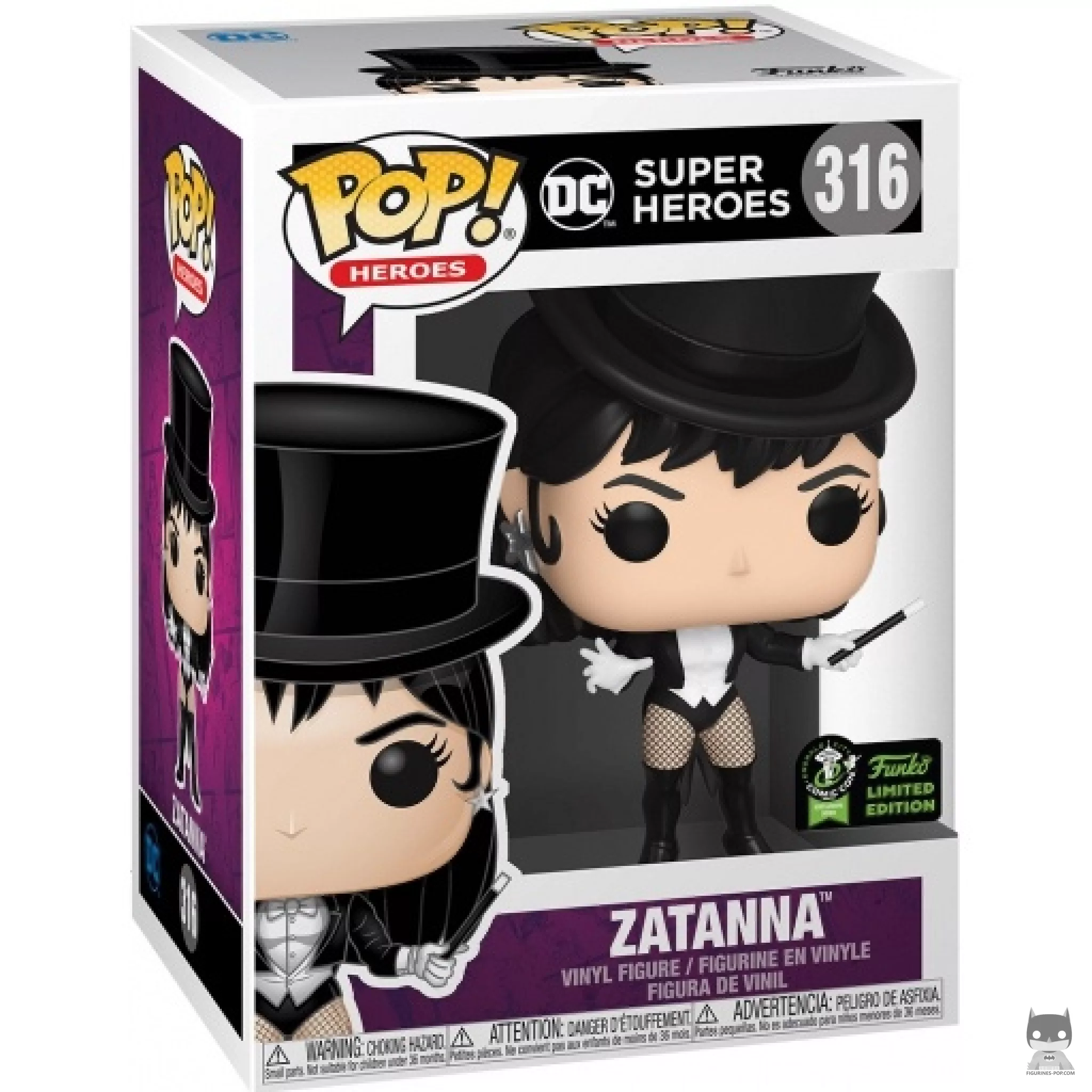 Zatanna Funko Pop! figure in its box