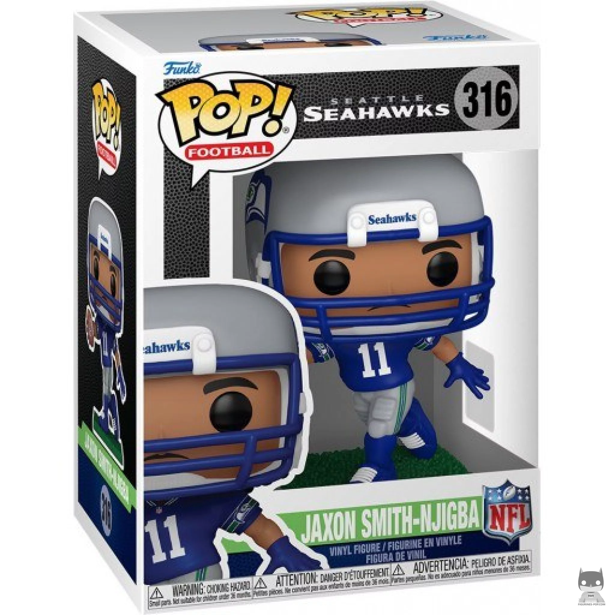 Jaxon Smith-Njigba (Seattle Seahawks) Funko Pop! figure in its box