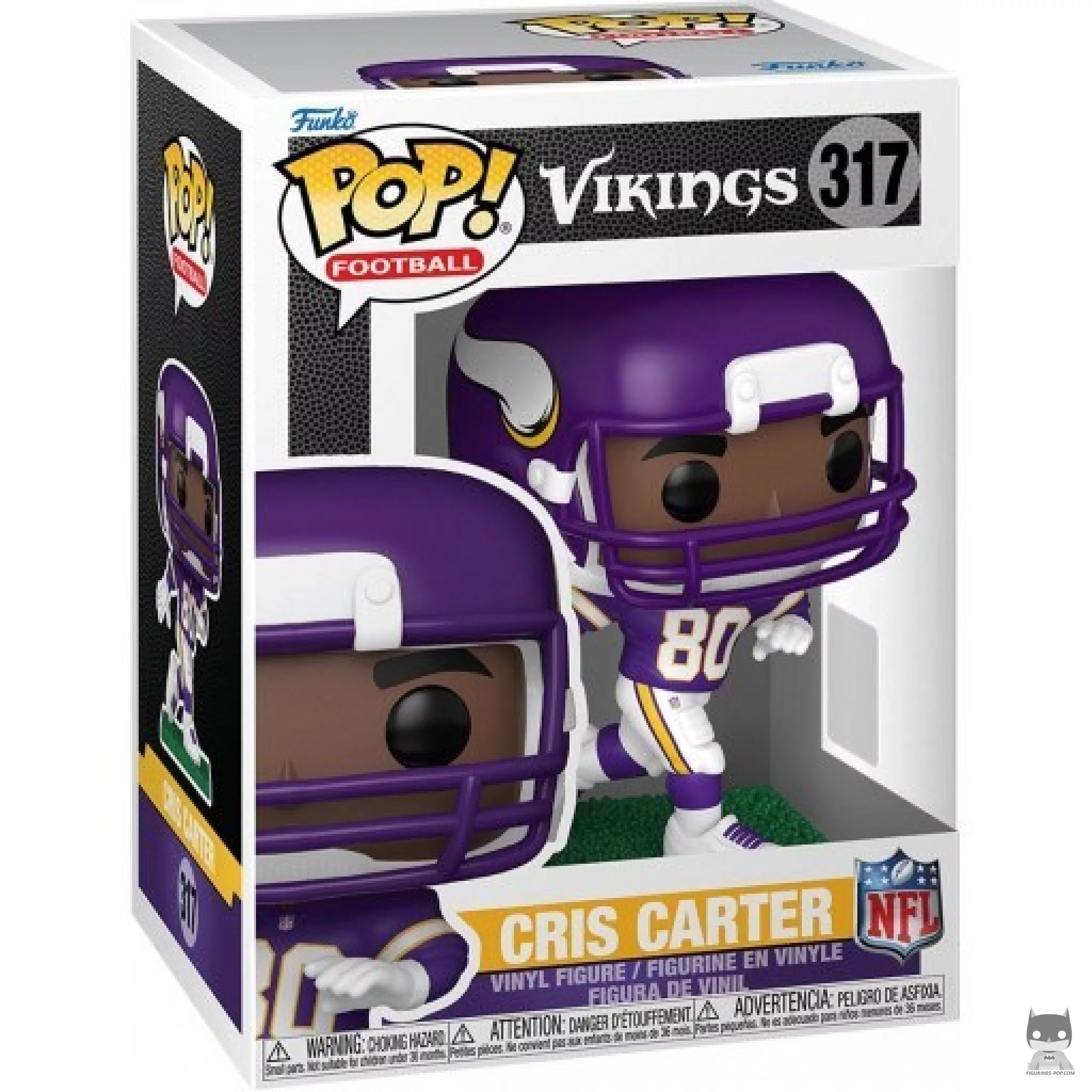 Cris Carter (Vikings) Funko Pop! figure in its box