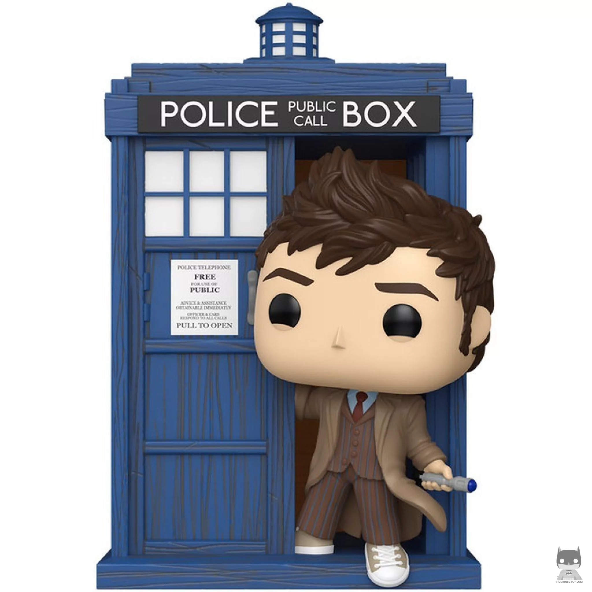 Tardis with Tenth Doctor Funko Pop! figure (Doctor Who)